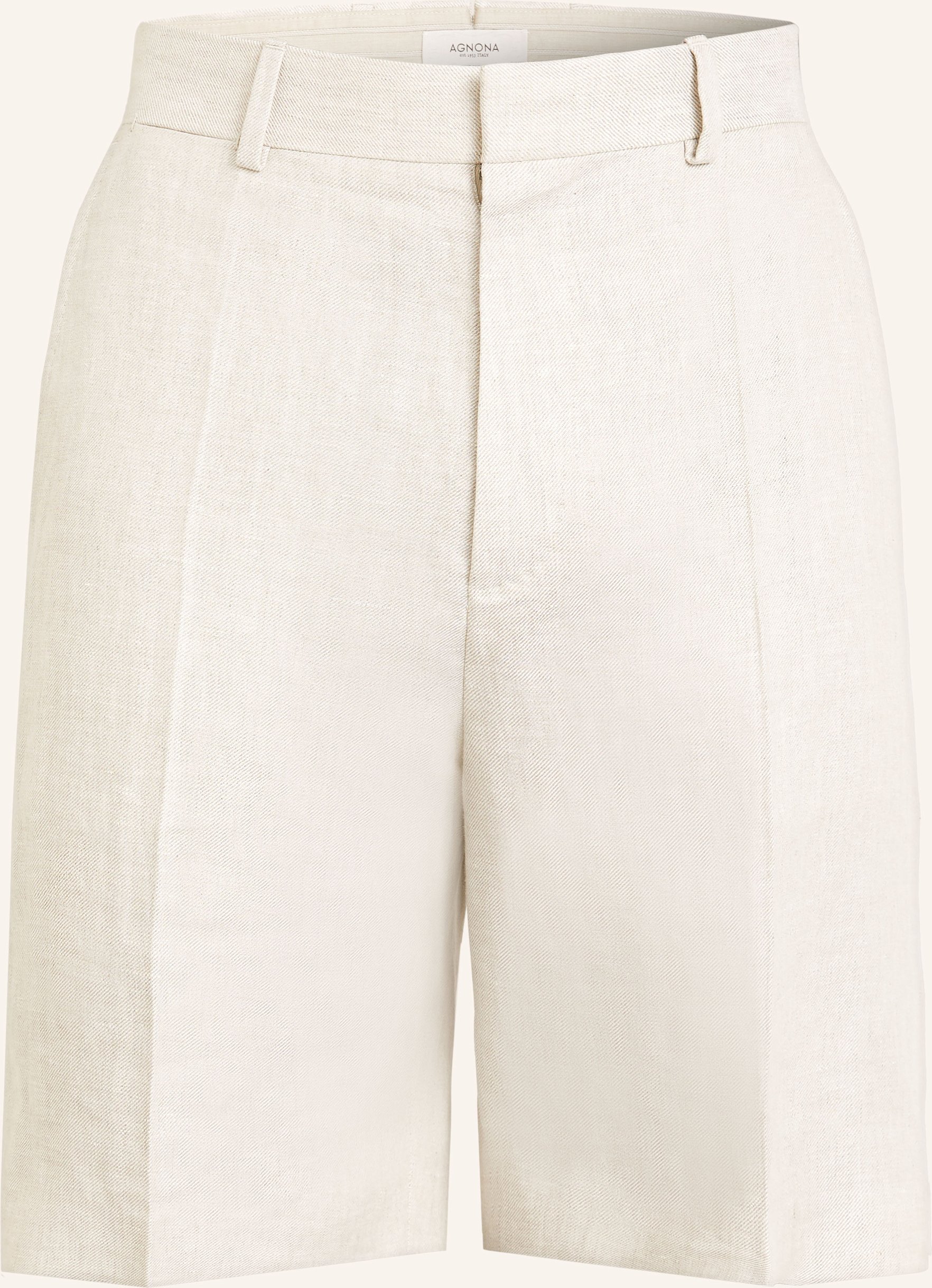 Agnona Leinenshorts beige