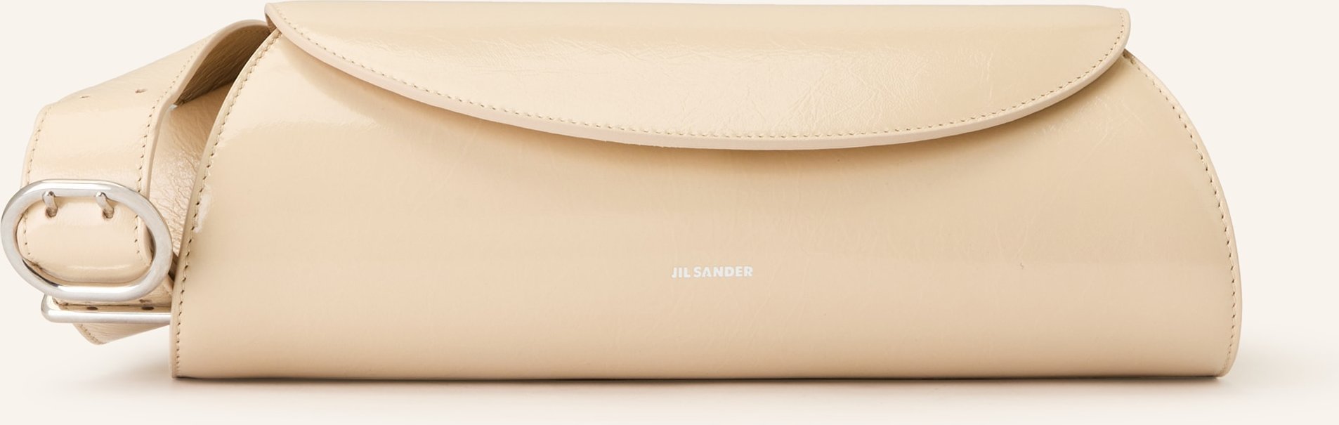 Jil Sander Schultertasche Cannolo beige