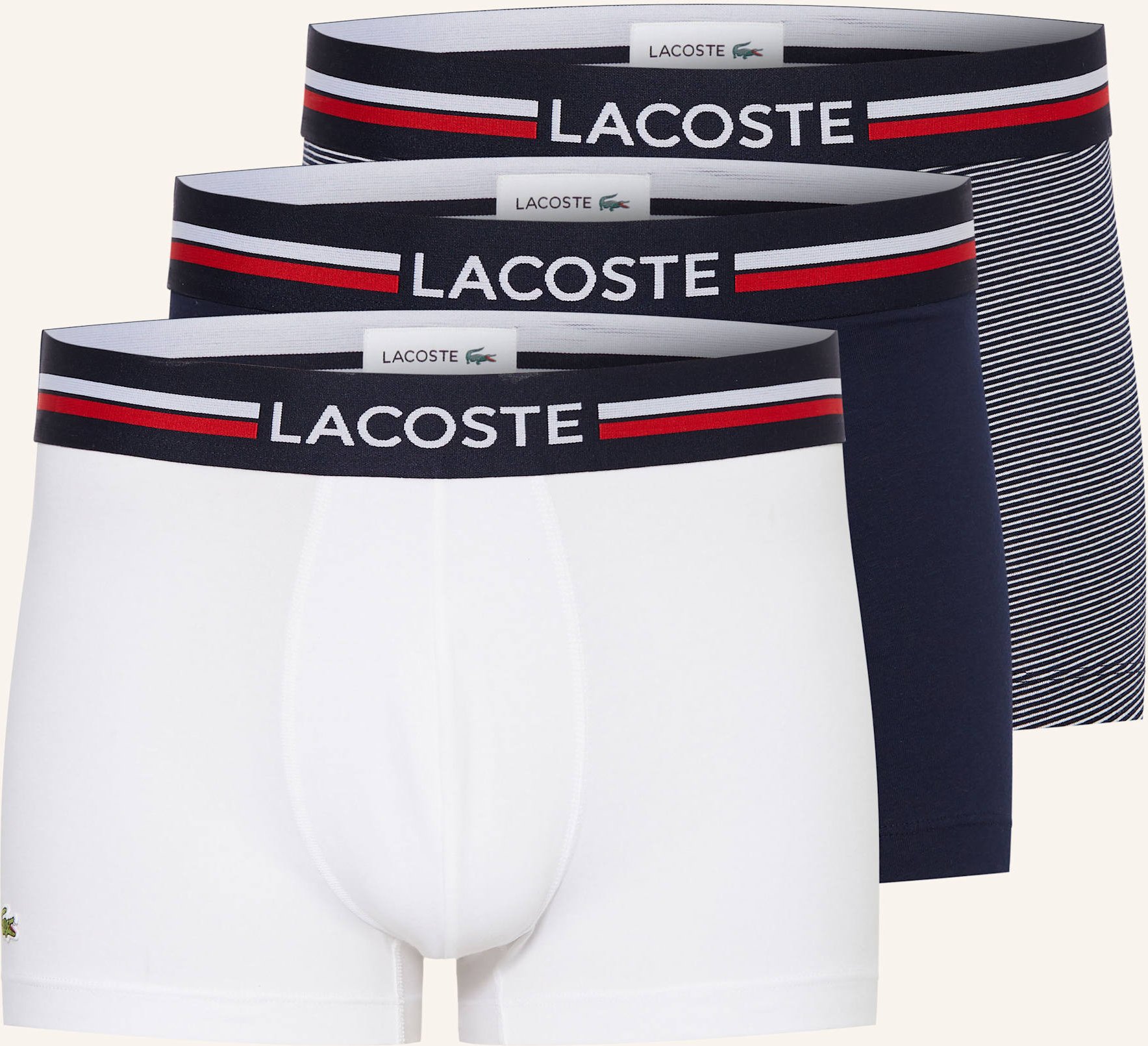 Thumbnail - Lacoste 3er-Pack Boxershorts blau