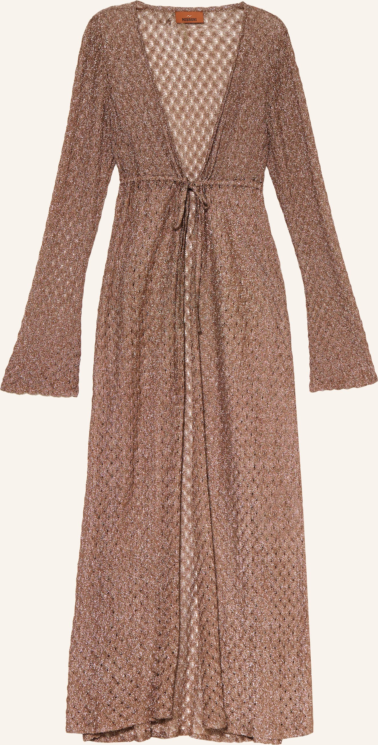 Missoni Strandkleid Mit Glitzergarn braun