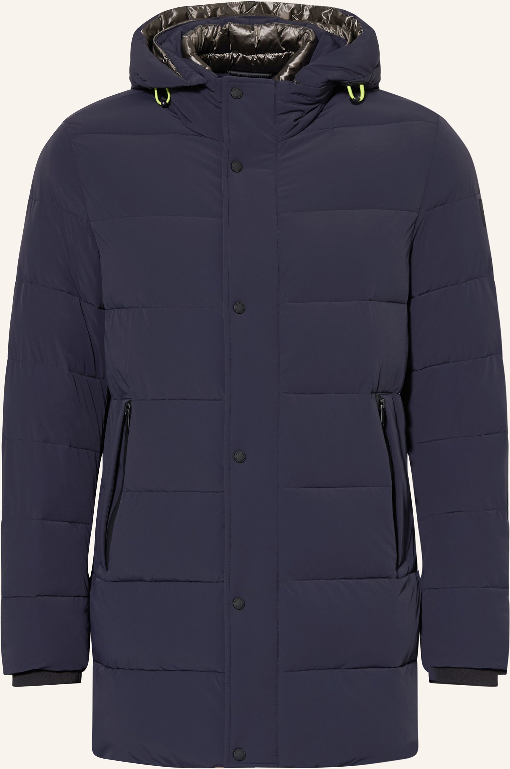 Milestone Steppmantel Mstedros Mit Abnehmbarer Kapuze blau