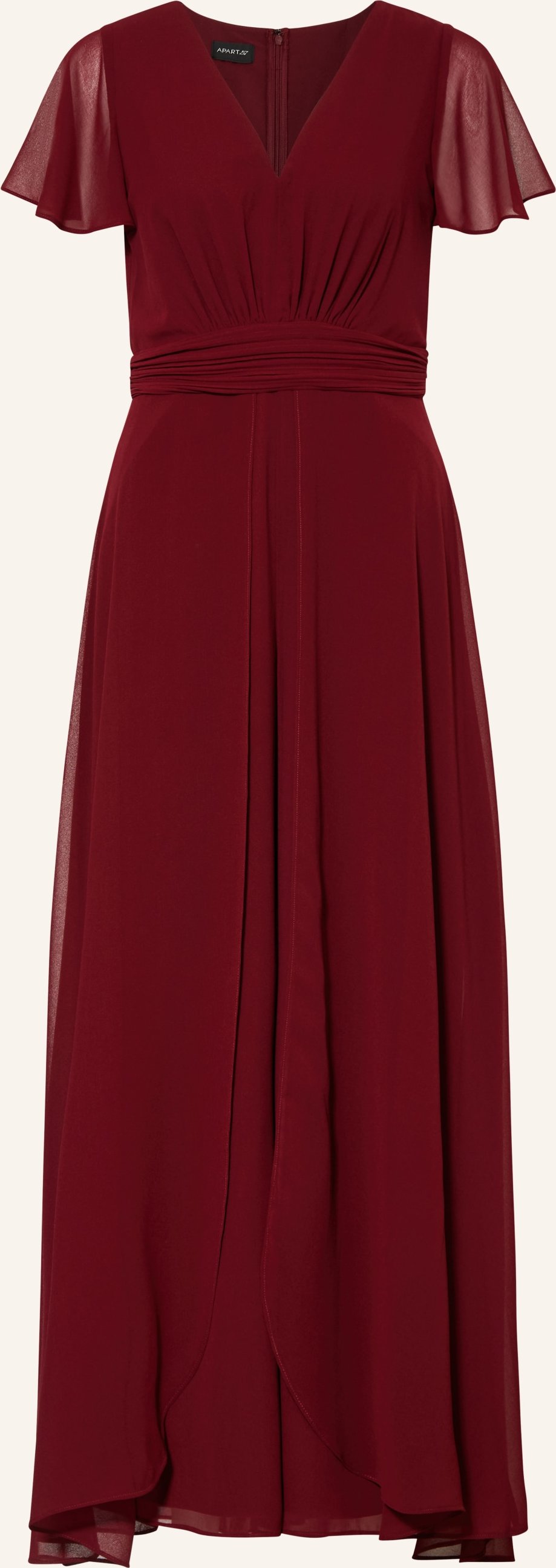 Apart Jumpsuit Mit Volants rot