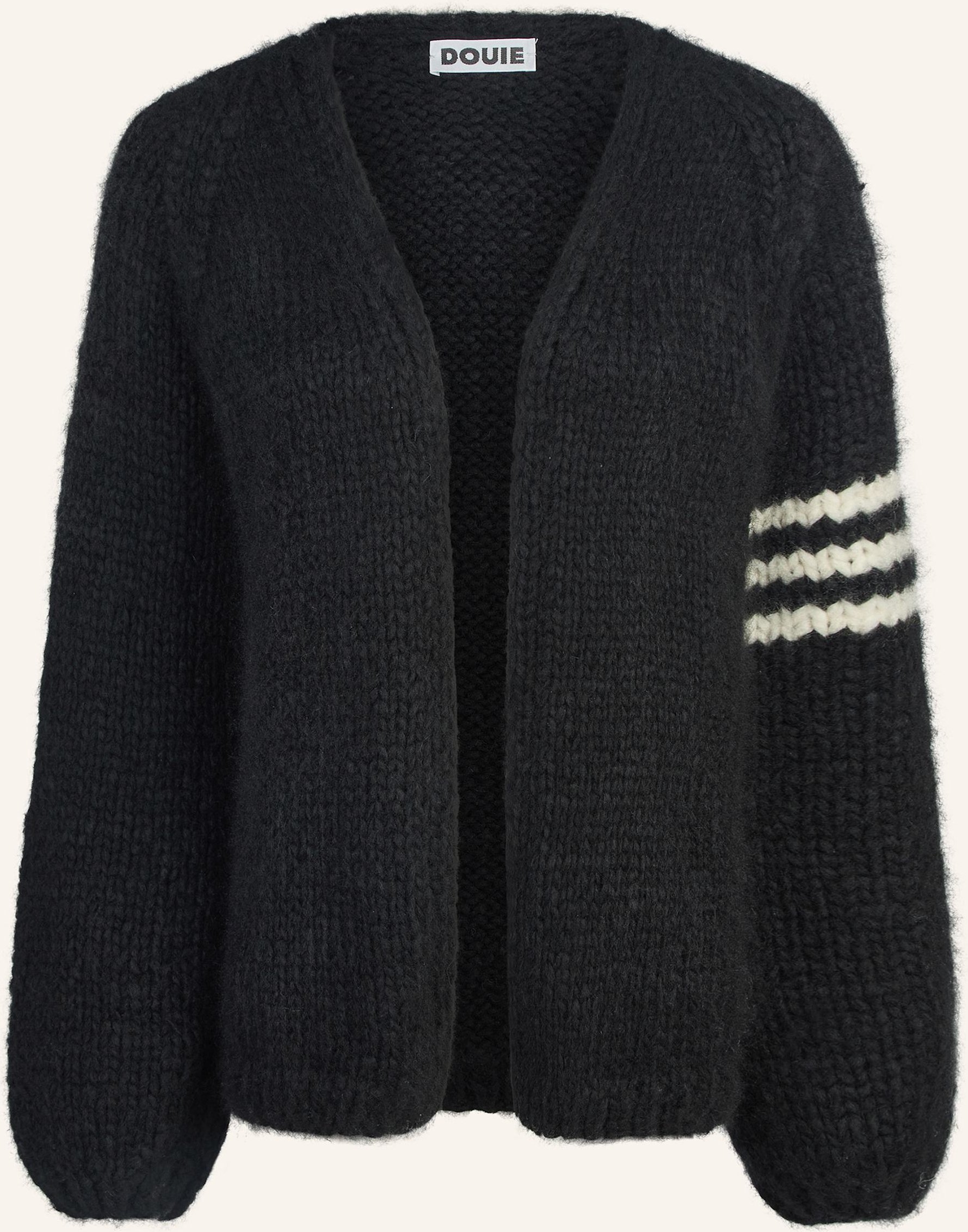 Douie Strickjacke Lykke Aus Cashmere schwarz