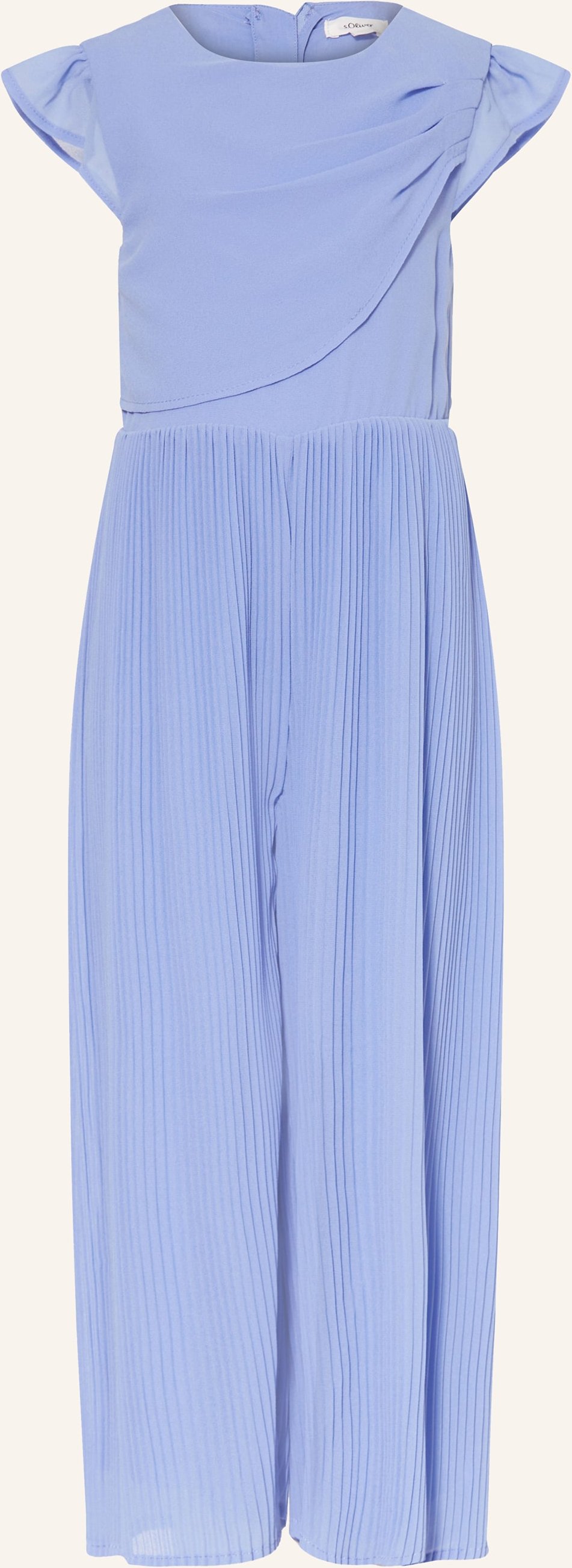 S.Oliver Red Jumpsuit Mit Plissees blau