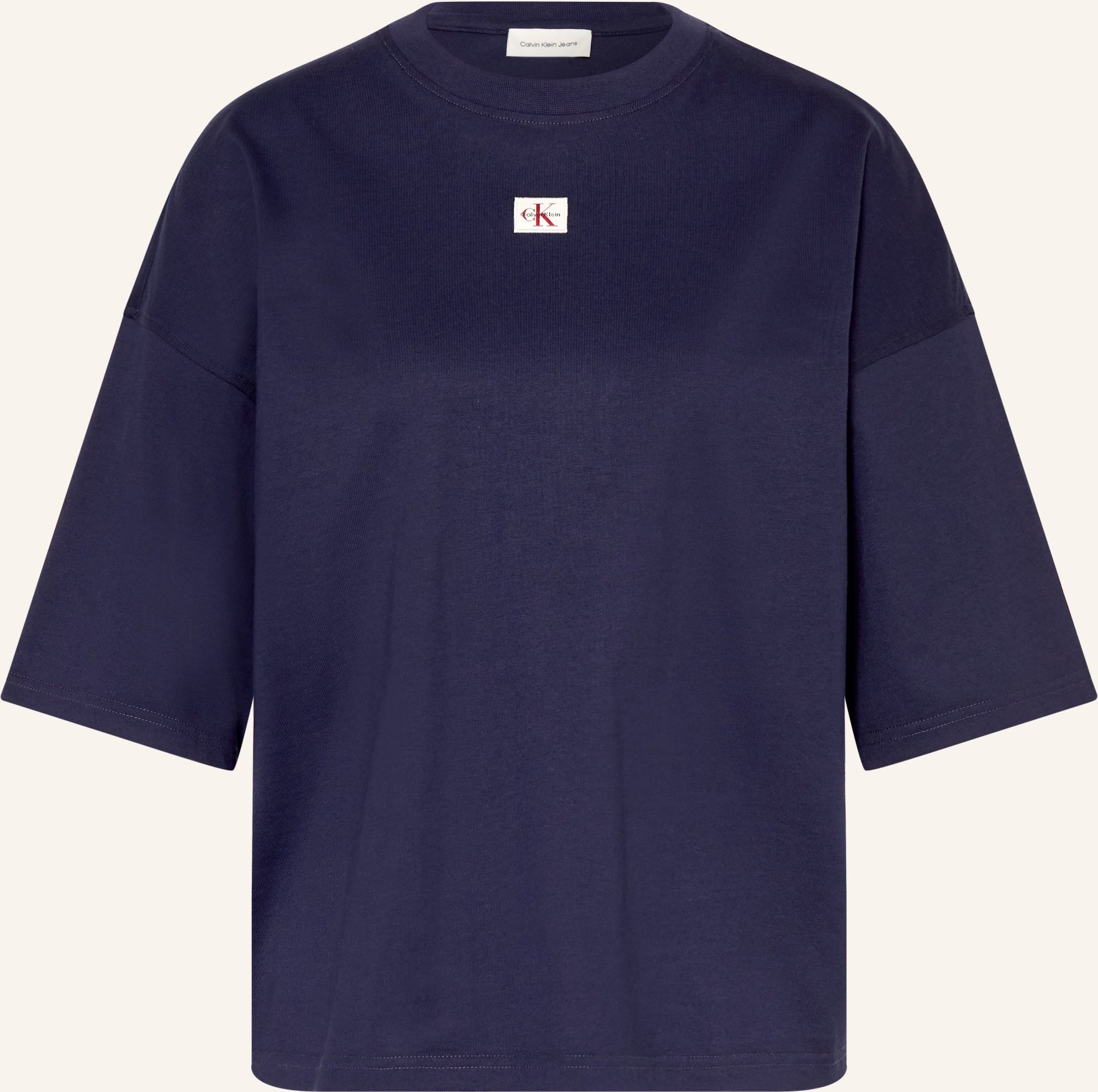 Calvin Klein Jeans Oversized-Shirt blau
