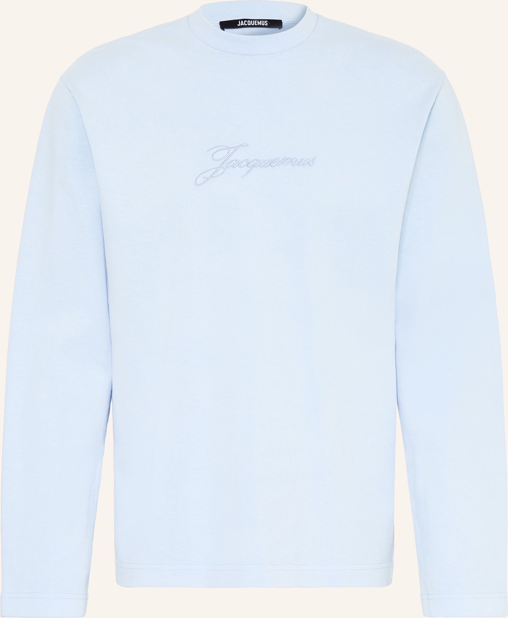 Jacquemus Longsleeve Le Tshirt Pigmento blau