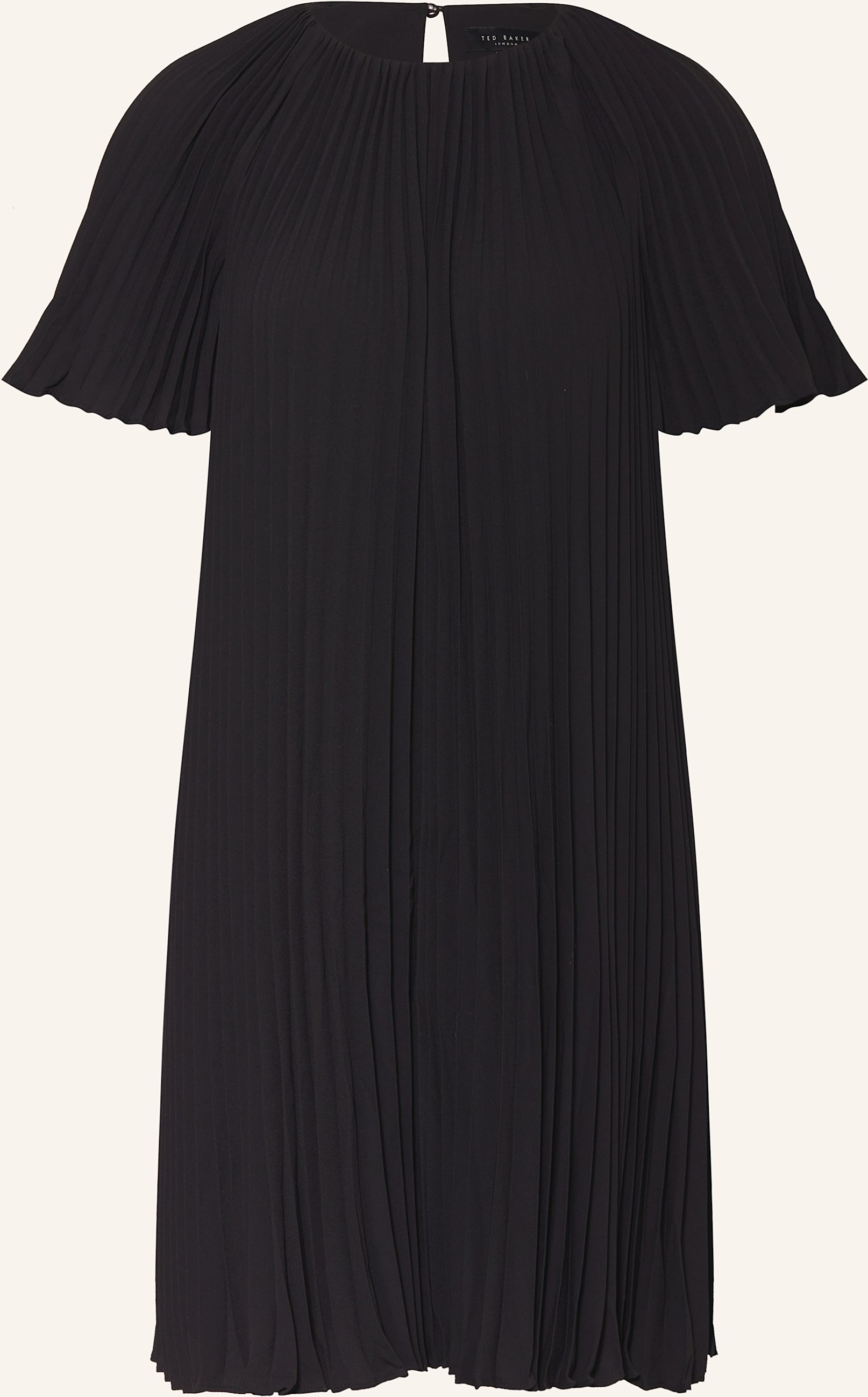Thumbnail - Ted Baker Kleid Convala Mit Plissees schwarz