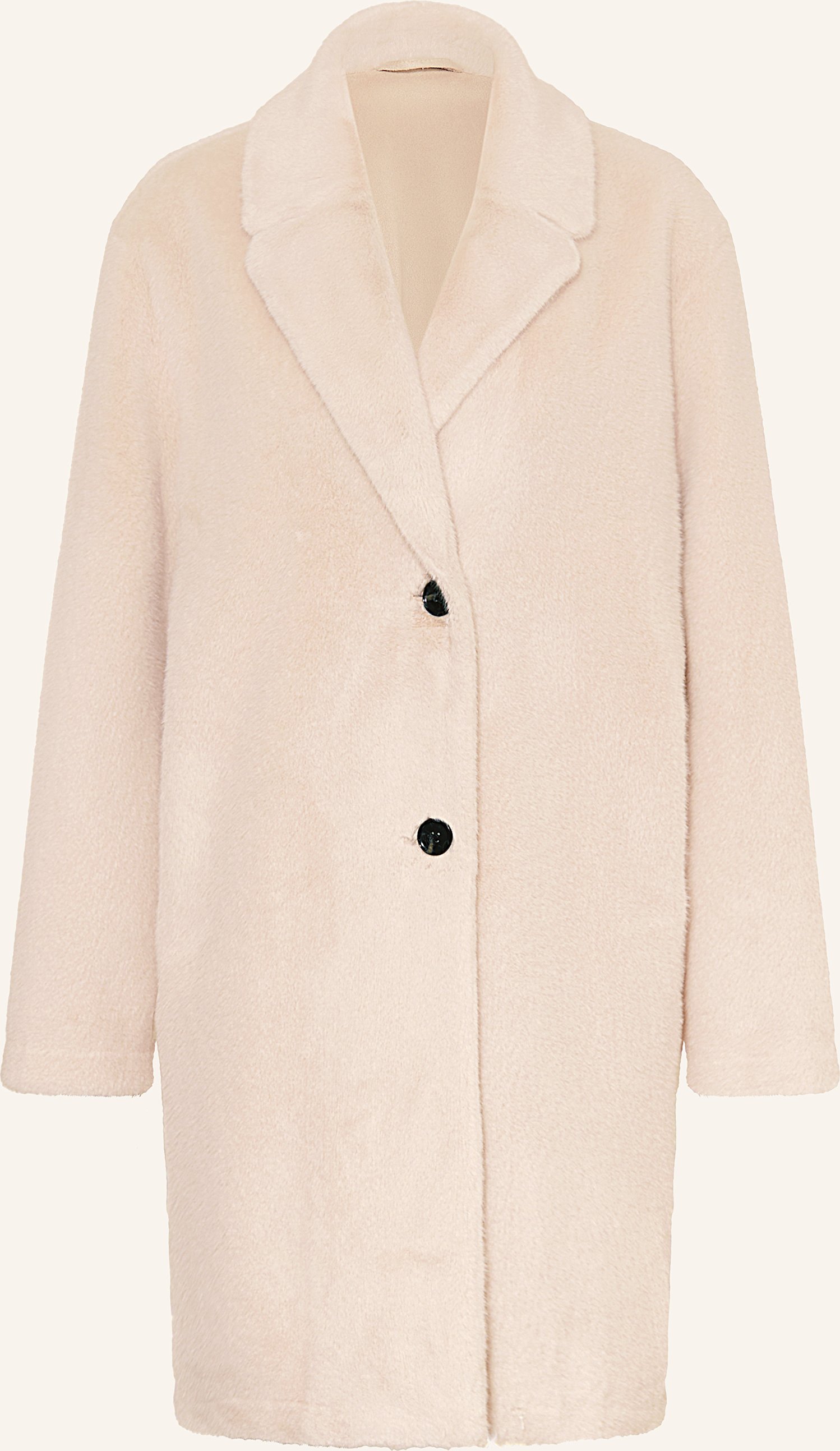 Lilienfels Kunstpelz-Mantel beige