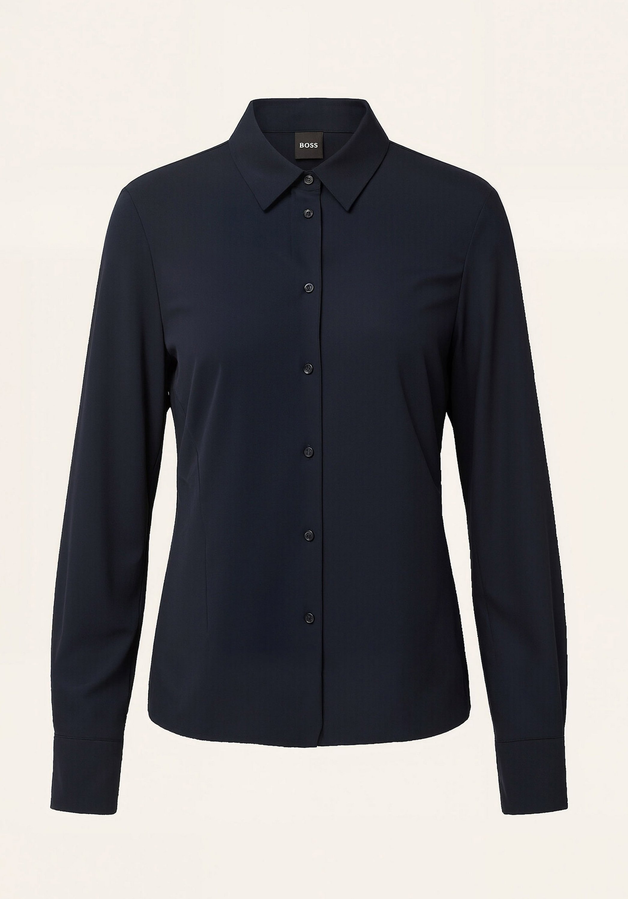 Boss Casual Bluse Bronta_Tuesday Extra-Slim Fit blau