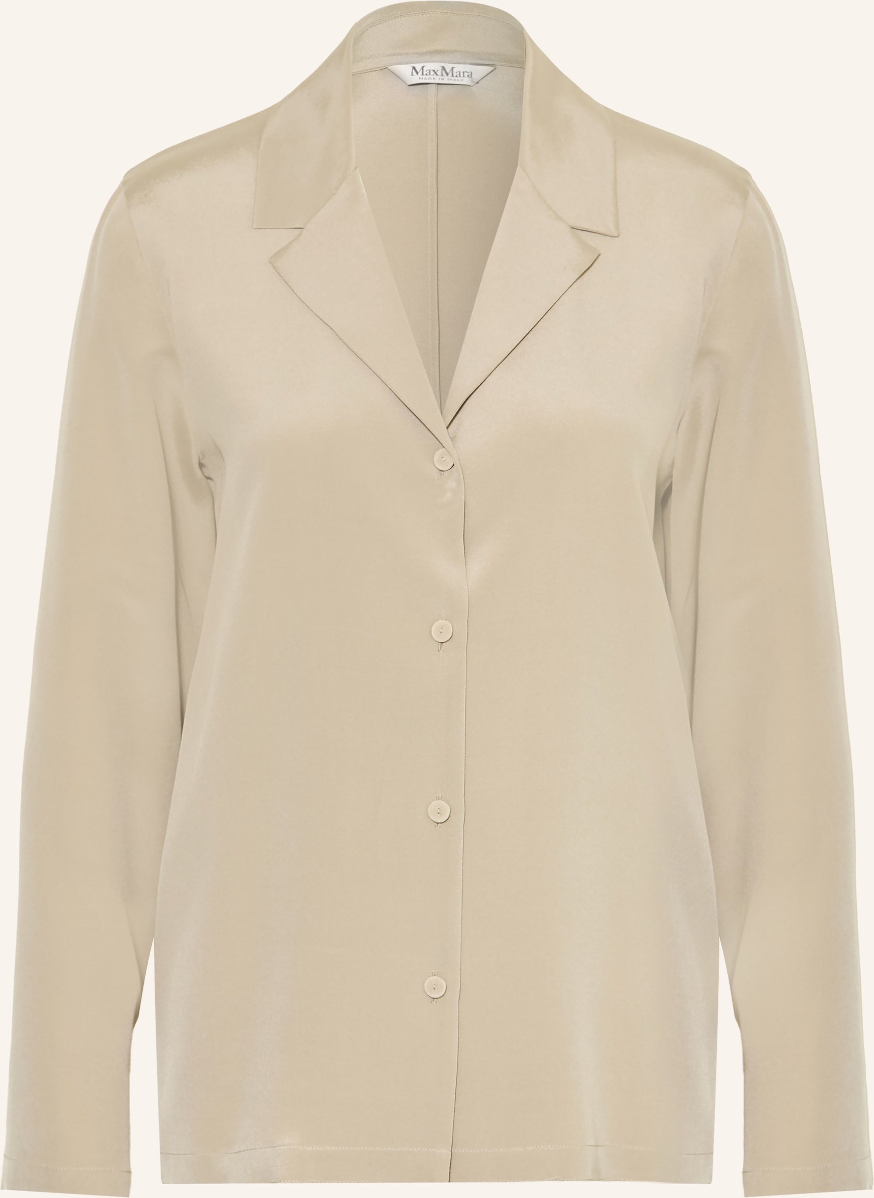 Max Mara Bluse Aedo Aus Seide beige