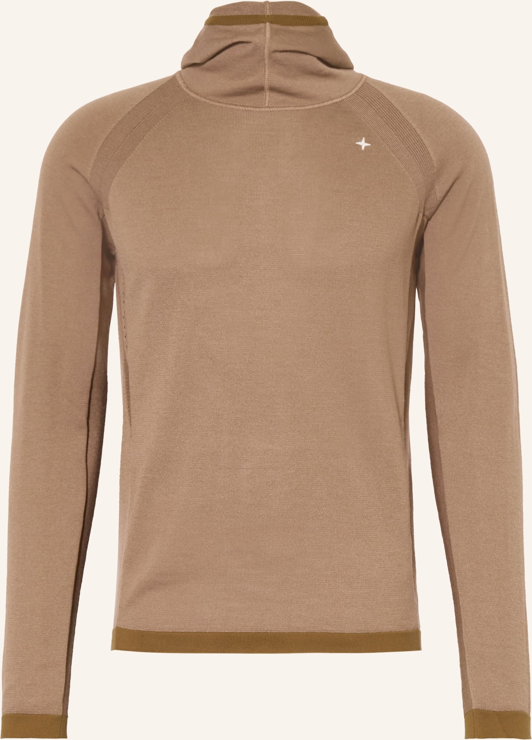 Stone Island Strick-Hoodie beige