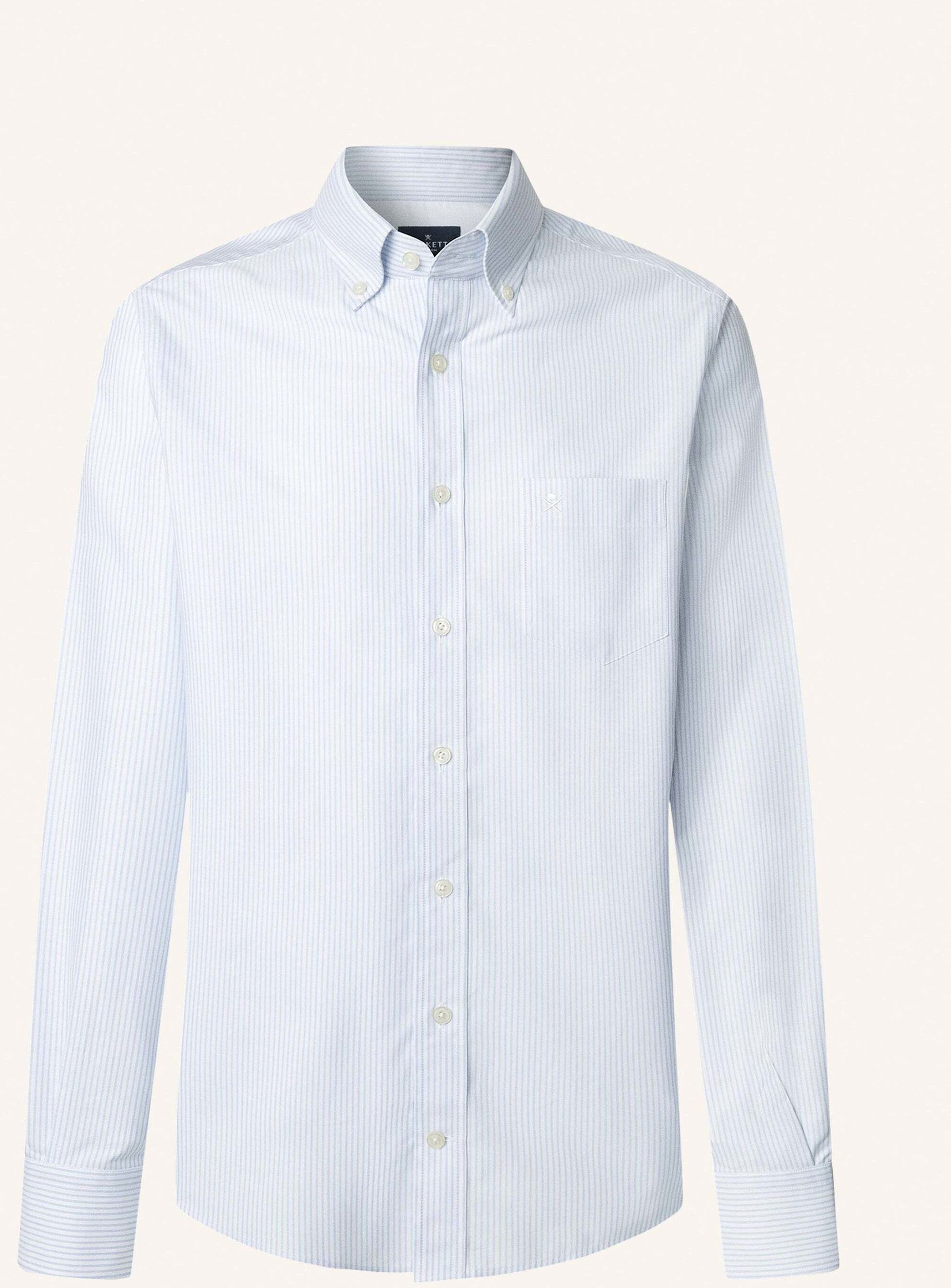 Hackett London Freizeithemd Oxford Stripe blau