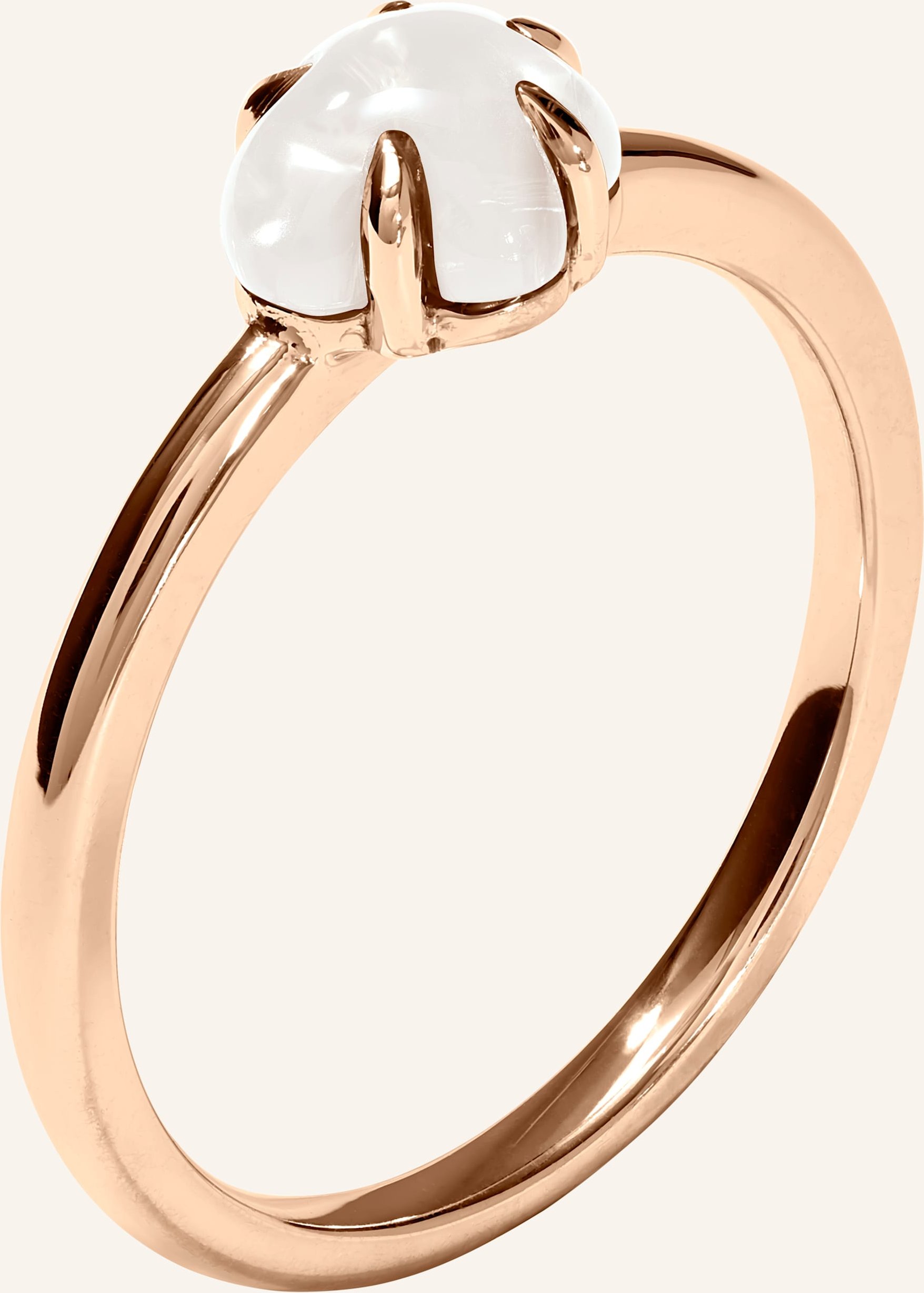 Vieri Ring Wolke Milchquarz Mittelgroß rosegold
