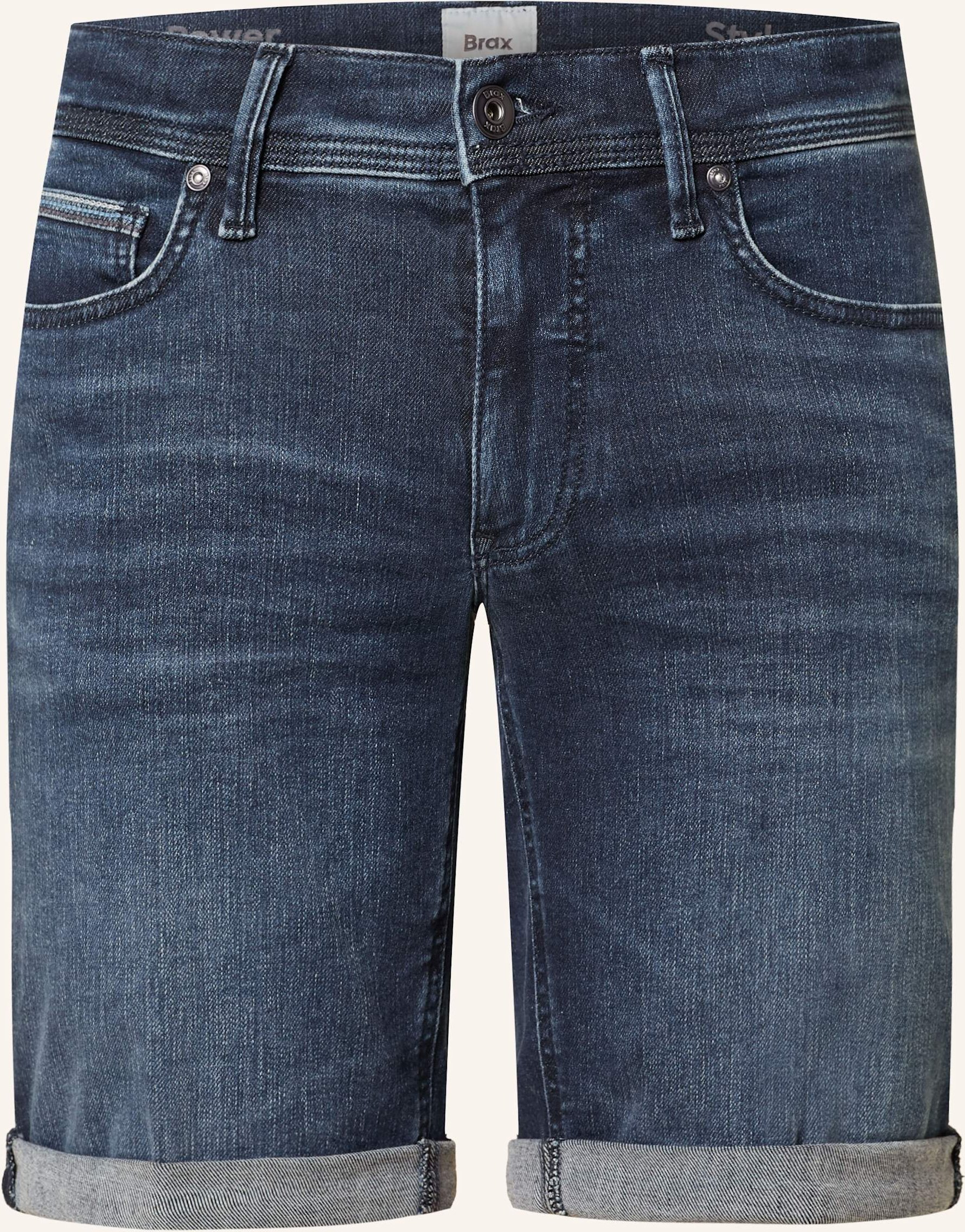 Brax Jeansshorts Chris B Slim Fit blau