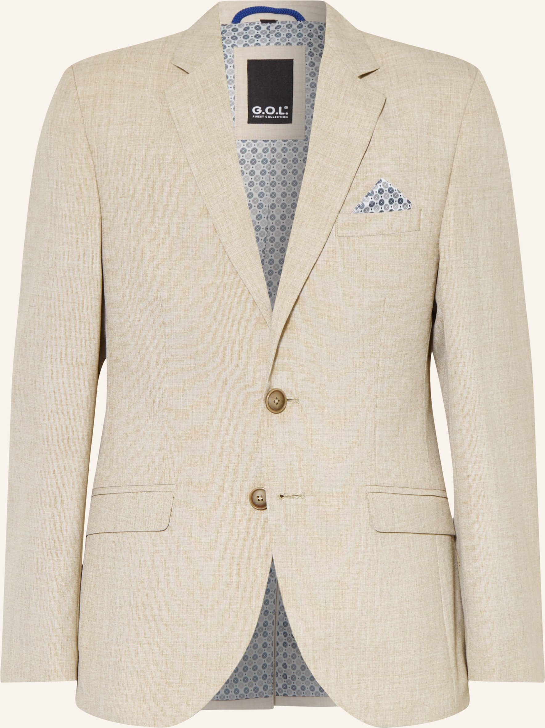 G.O.L. Finest Collection Anzugsakko Regular Fit beige