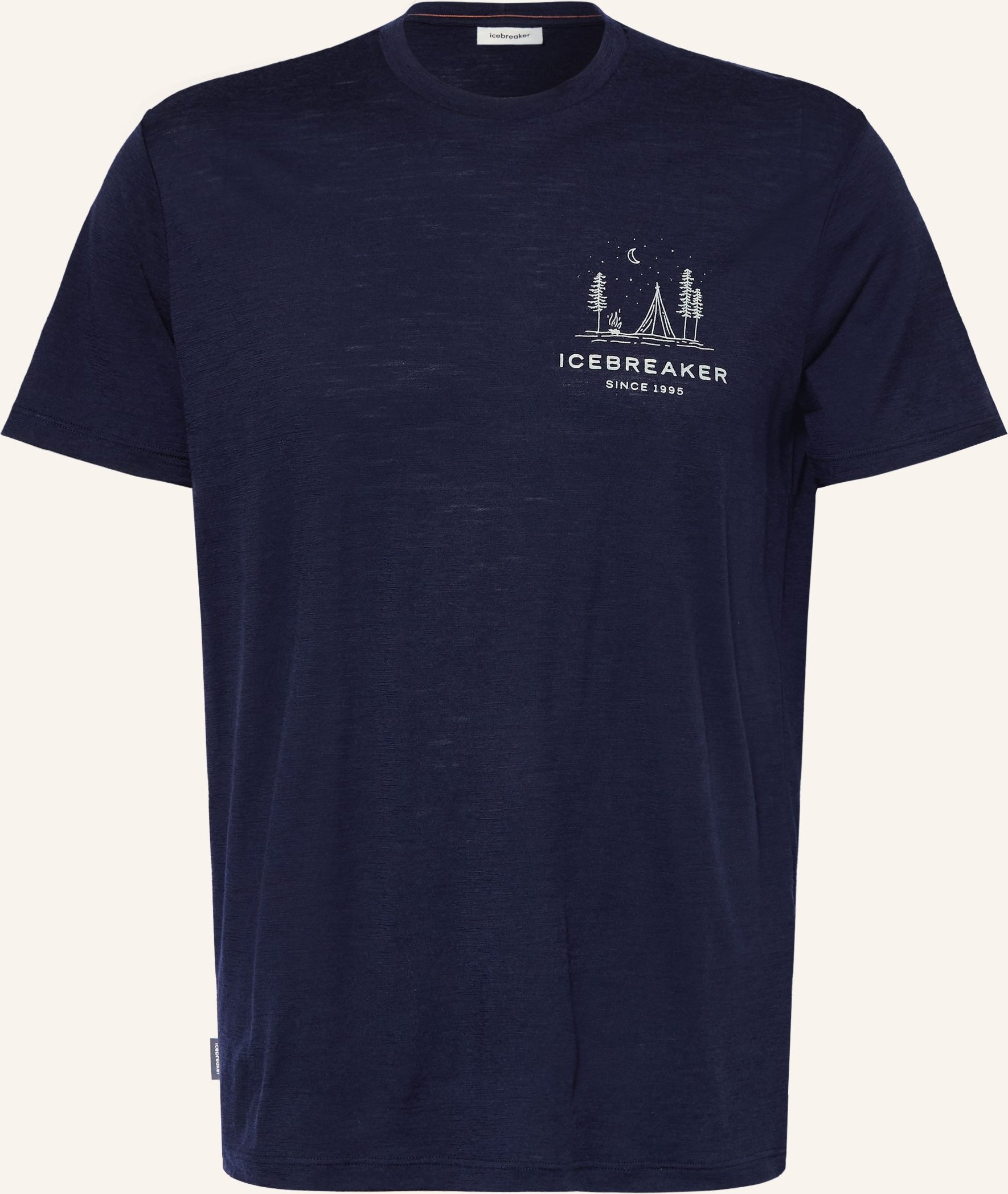 Icebreaker Funktionsshirt Merino 150 Tech Lite Peaceful Pass Aus Merinowolle blau