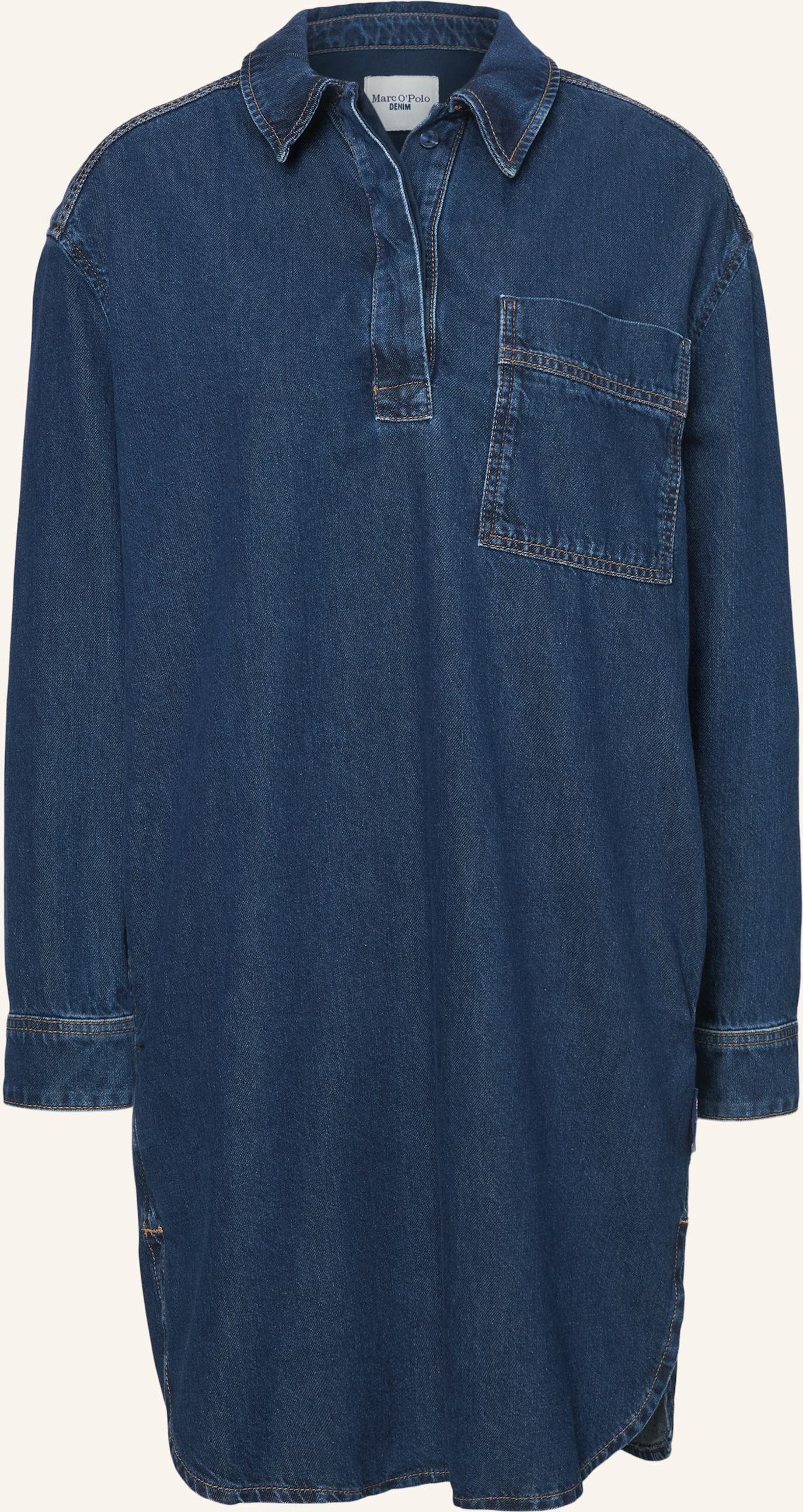 Marc O'polo Denim Jeans-Polokleid blau