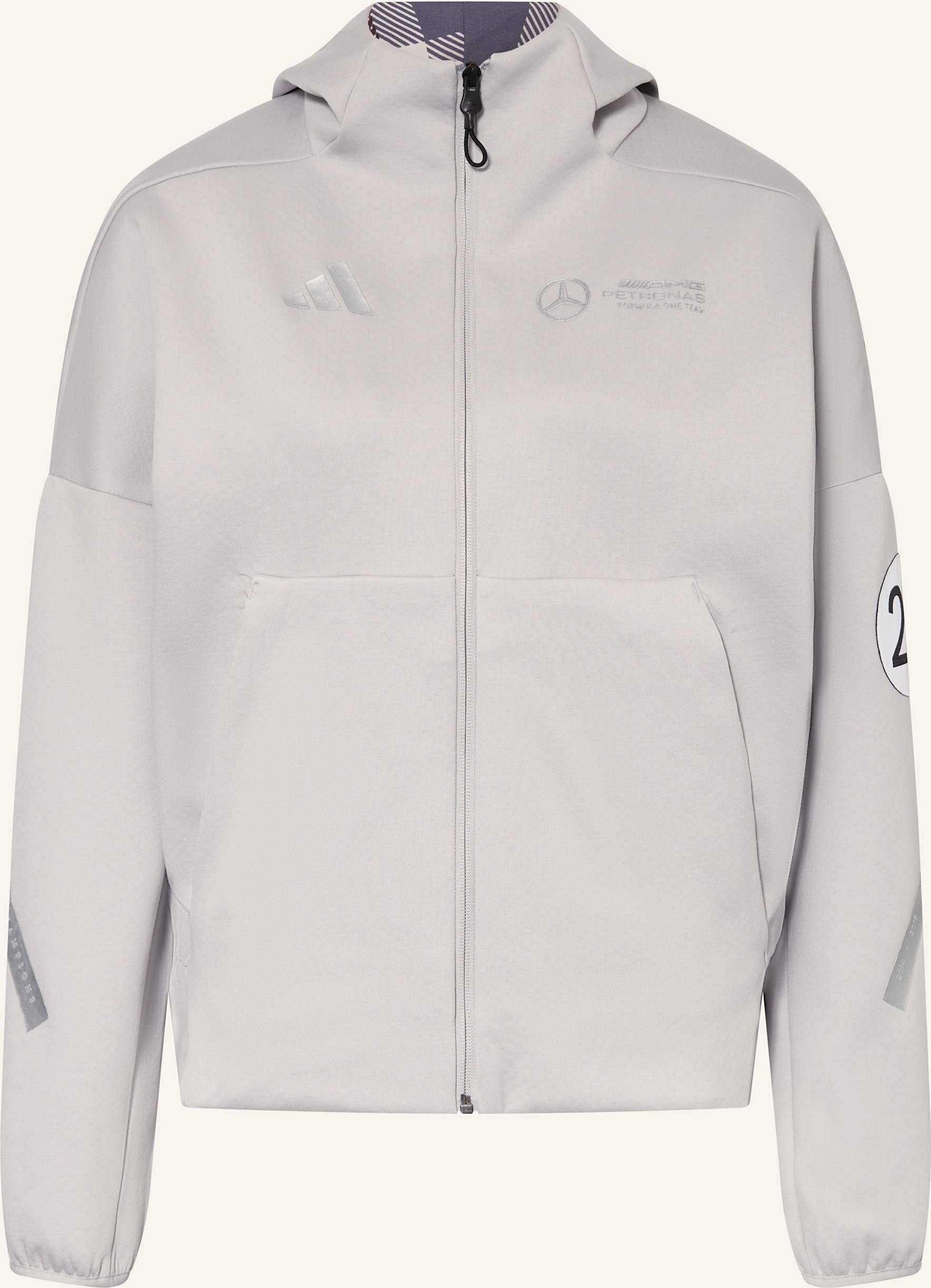 Adidas Sweatjacke Mercedes - Amg Petronas Formula One Team Silver Arrows grau