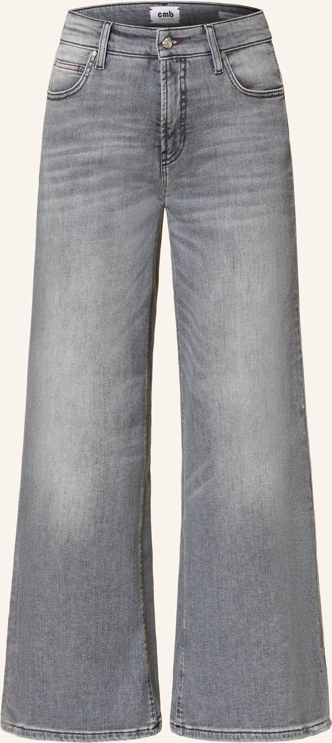Cambio Flared Jeans Palazzo grau