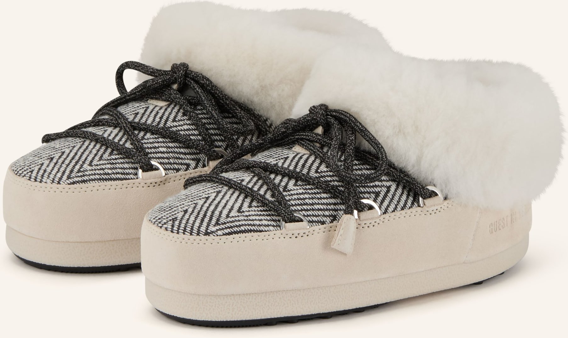 Moon Boot Moon Boots Moon Boot X Guest In Residence Evx Chalet Mit Kunstfell weiss