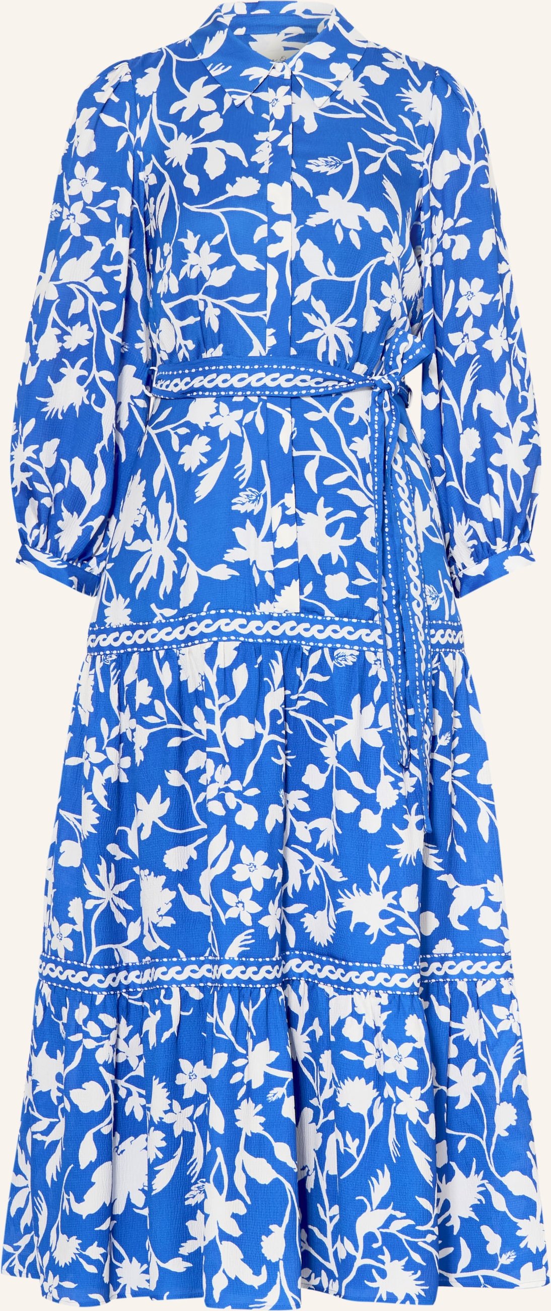 Phase Eight Hemdblusenkleid Coralie Mit 3/4-Arm blau