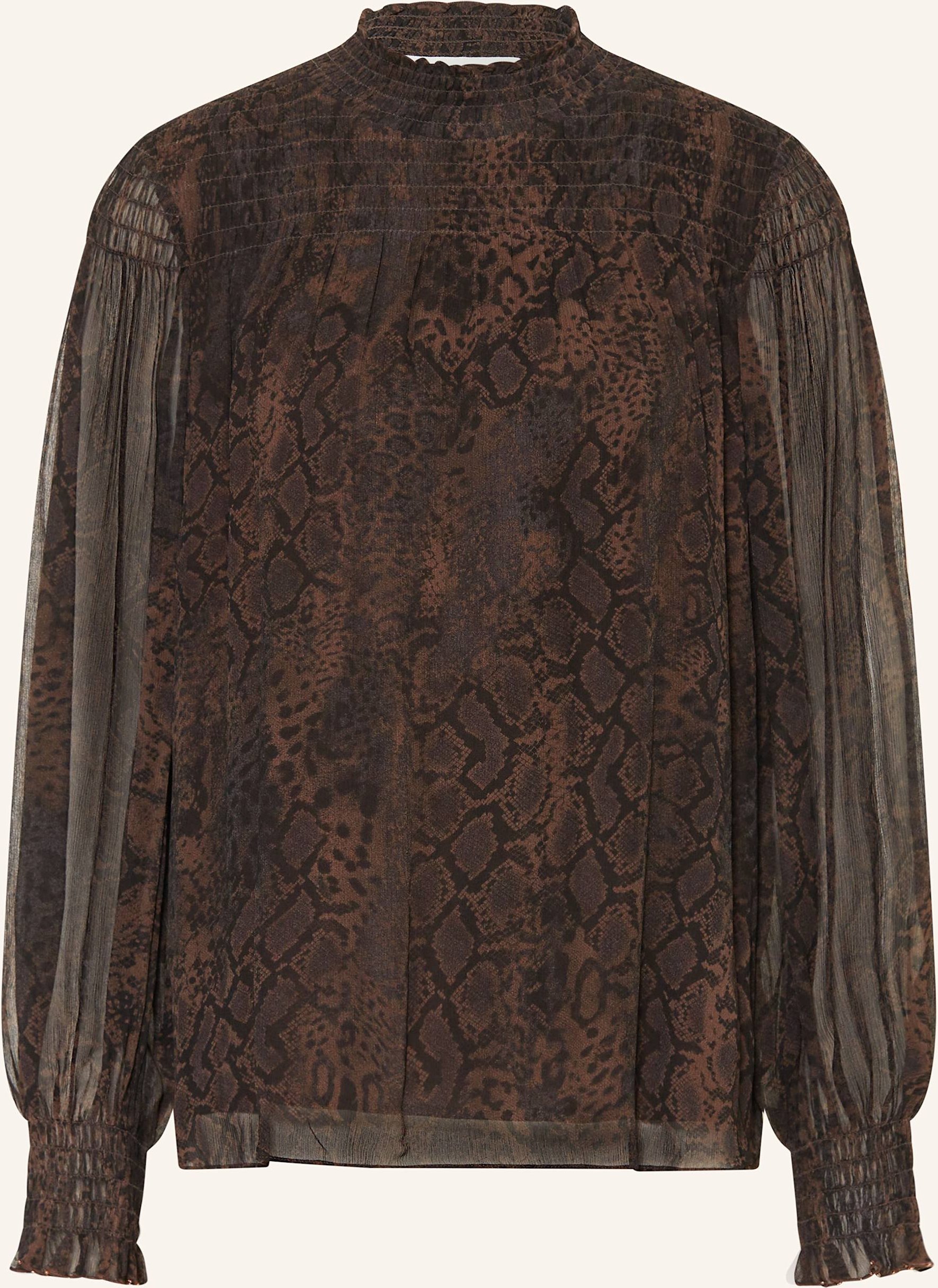 Ba&Sh Blusenshirt Shamy Mit Rüschen Und Plissees braun