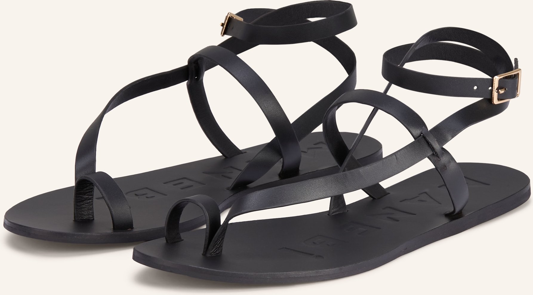 Manebí Sandalen schwarz