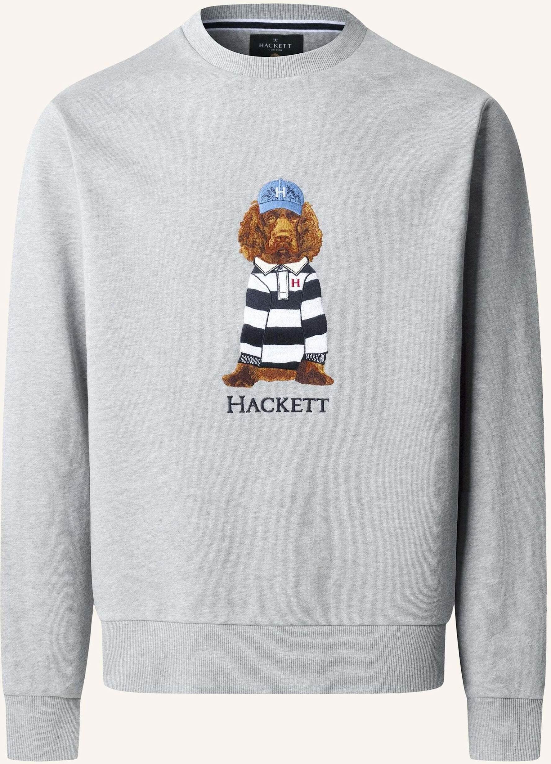 Hackett London Sweatshirt Heritage Harry Crew grau