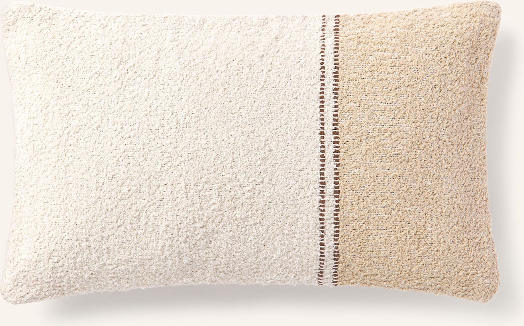 Westwing Collection Dekokissenhülle Lago Aus Tweed beige