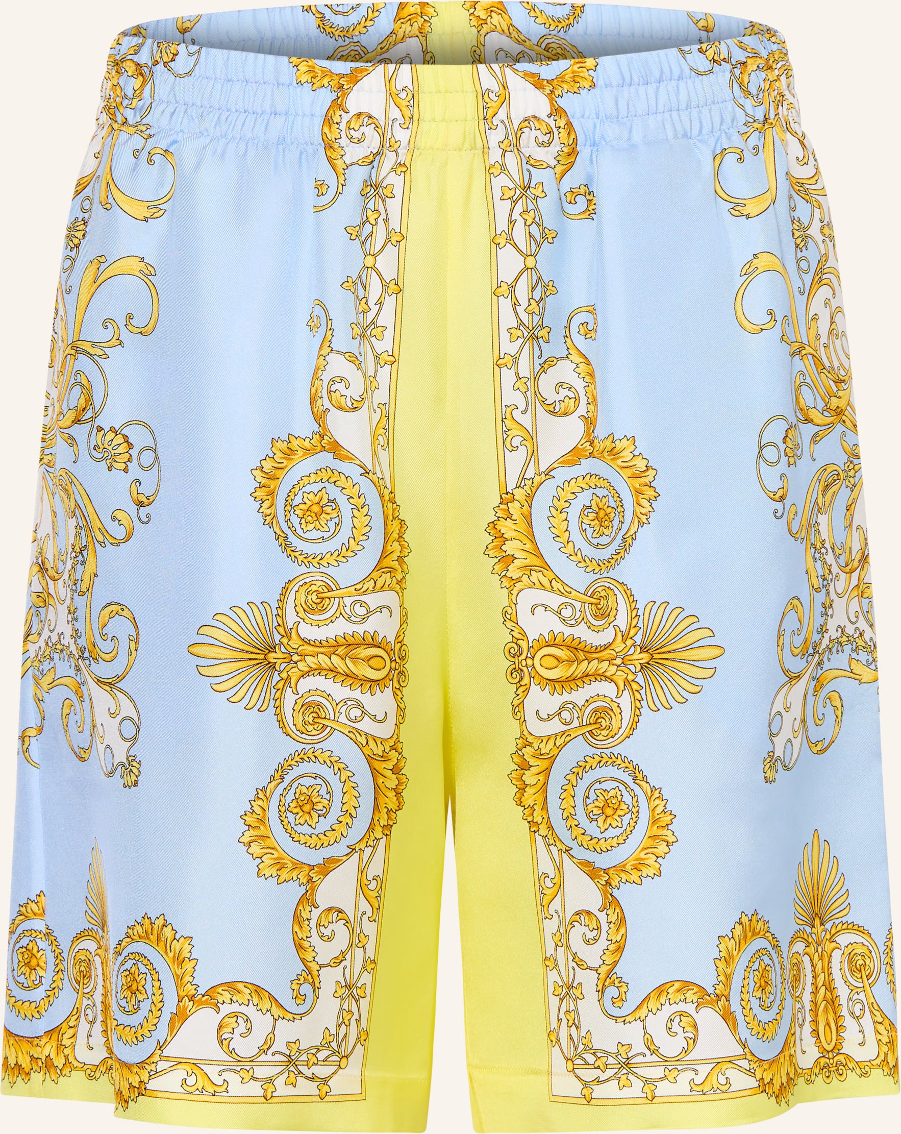 Versace Seidenshorts blau