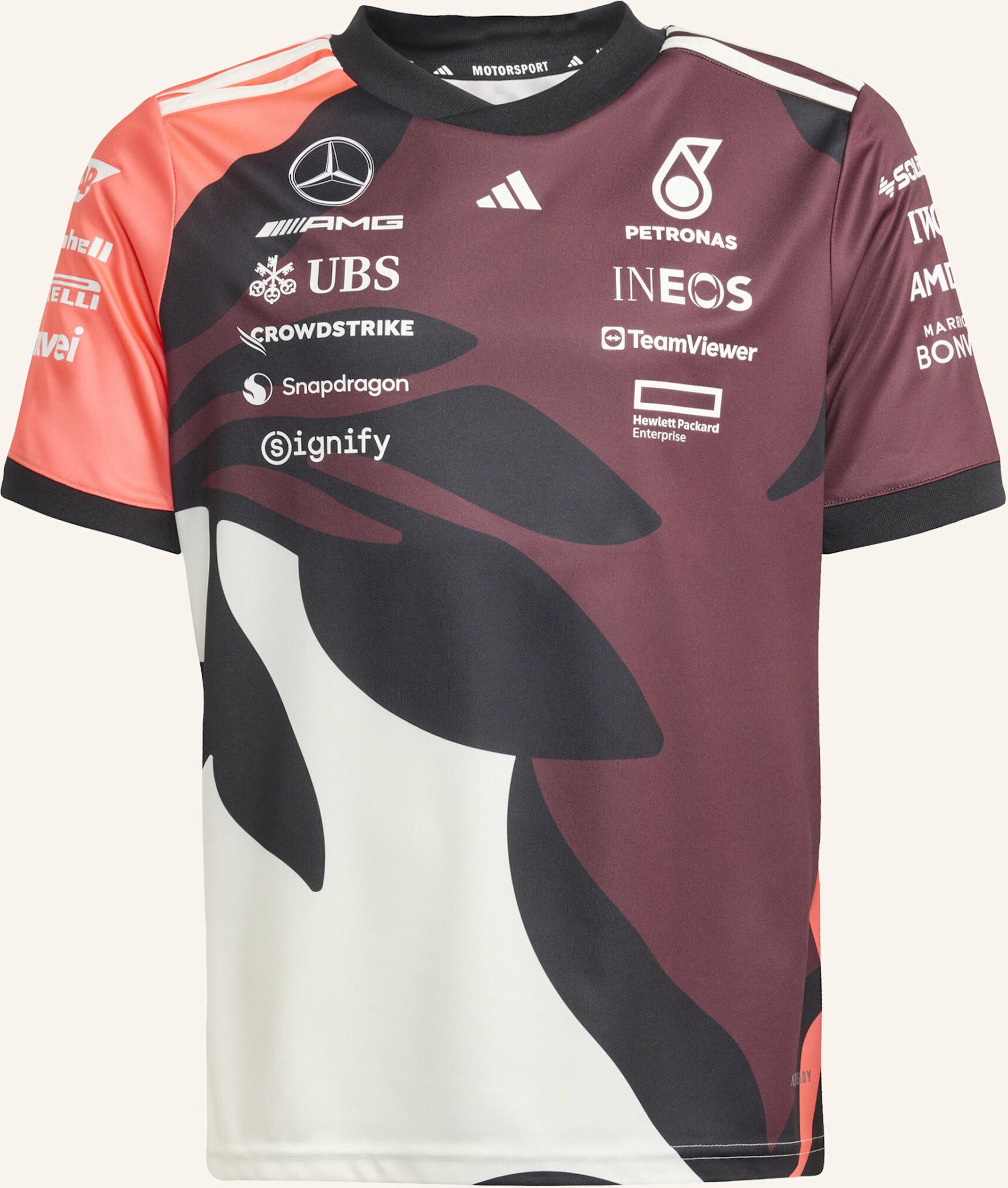 Thumbnail - Adidas Mercedes - Amg Petronas Formula One Team Driver Trikot Summer Pack Kids rot