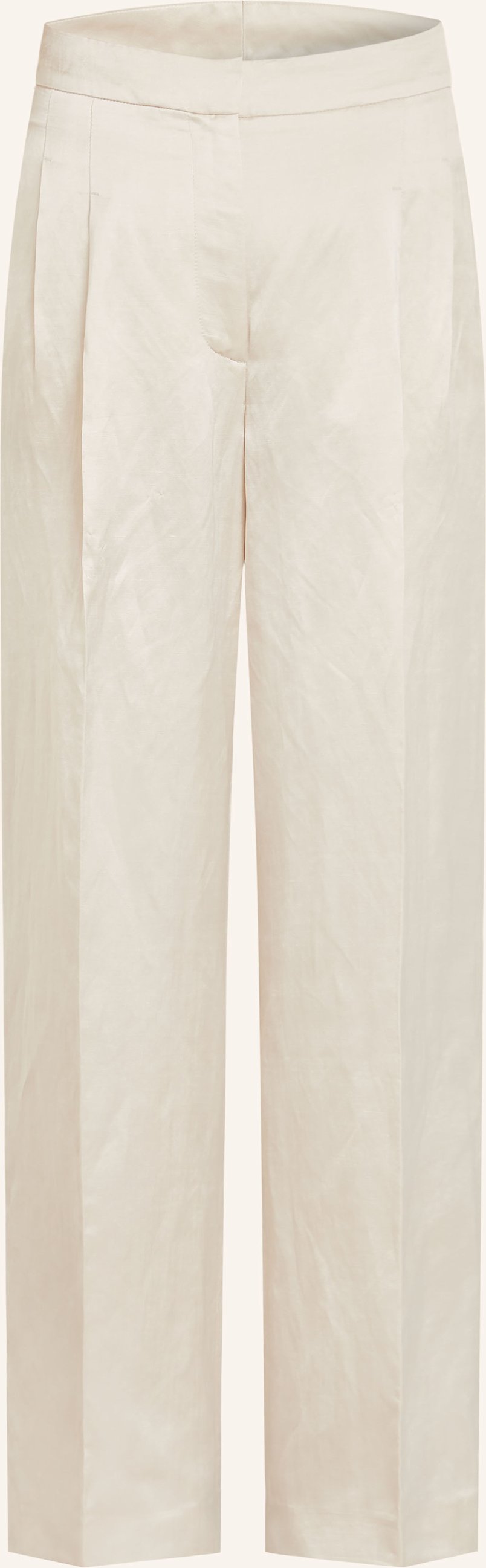 Thumbnail - Iris Von Arnim Satinhose Lainie Mit Leinen beige
