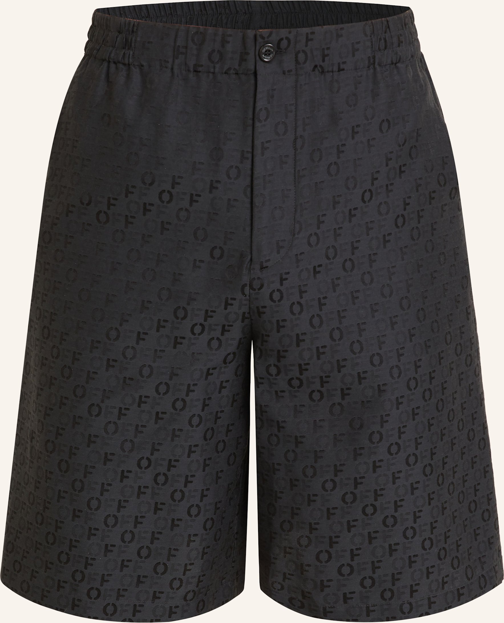 Off-White Shorts Mit Seide schwarz