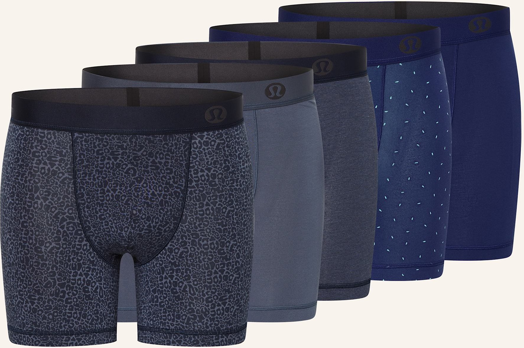 Lululemon 5er-Pack Boxershorts Always In Motion rot