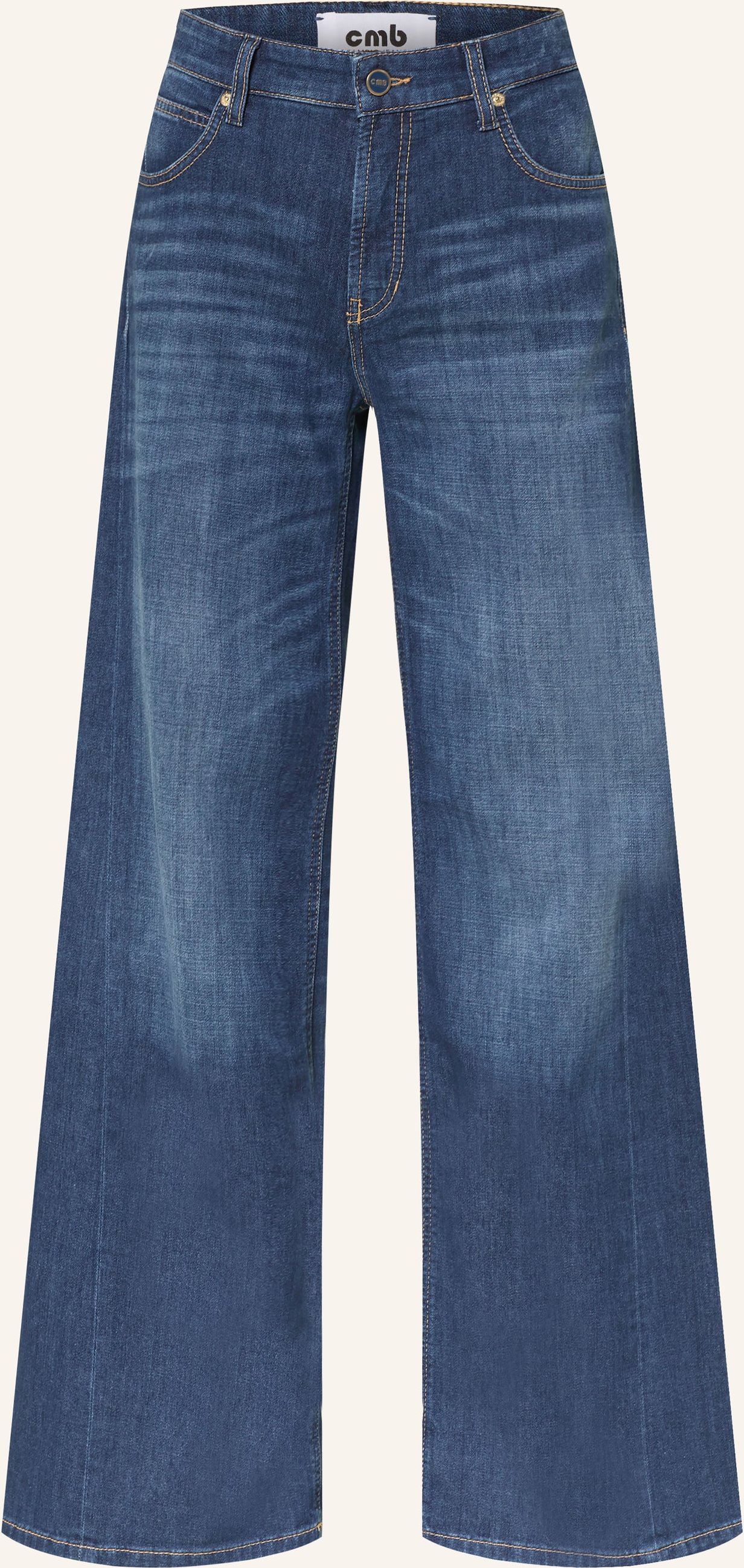 Cambio Wide Leg Jeans blau