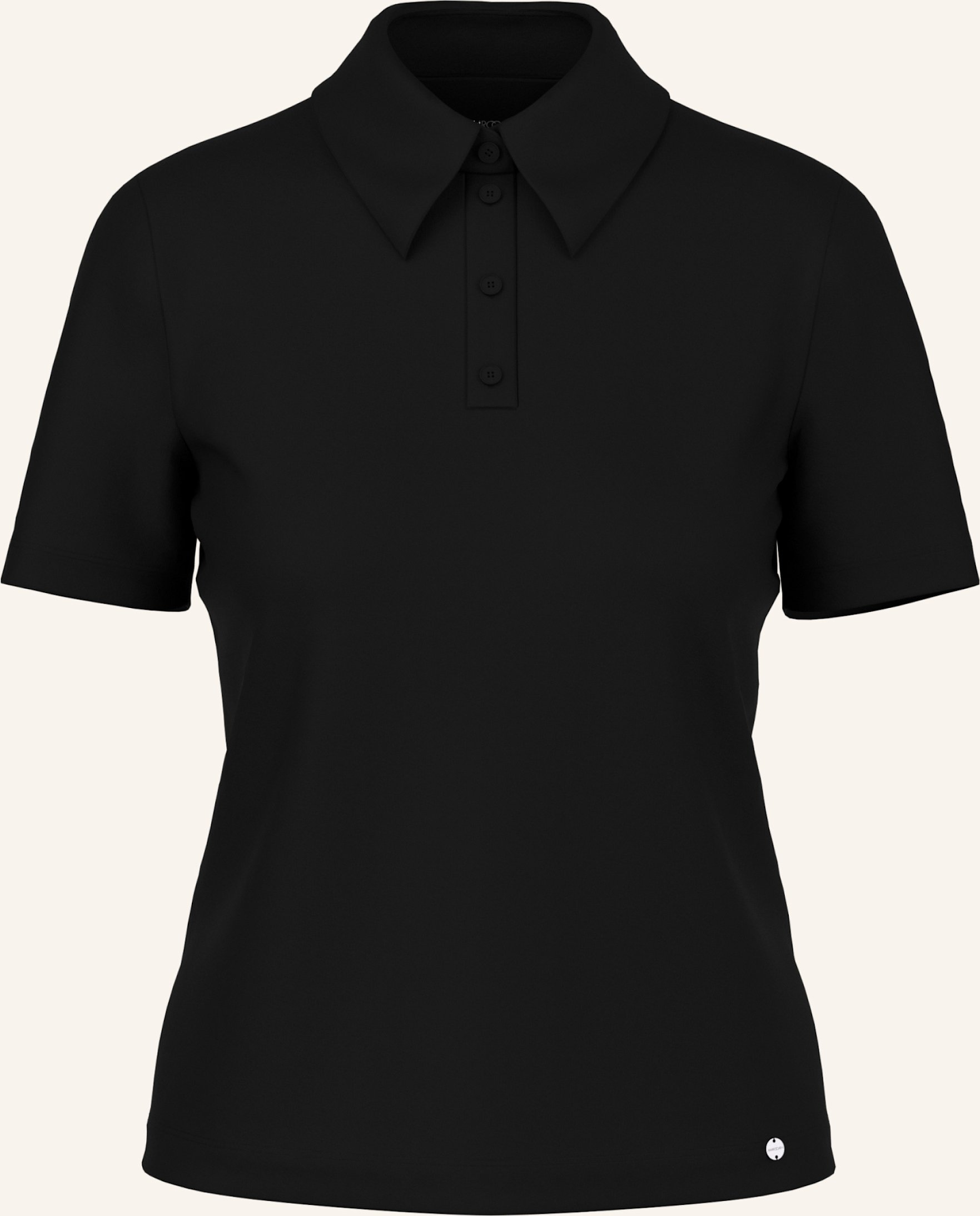 Marc Cain Jersey-Poloshirt schwarz