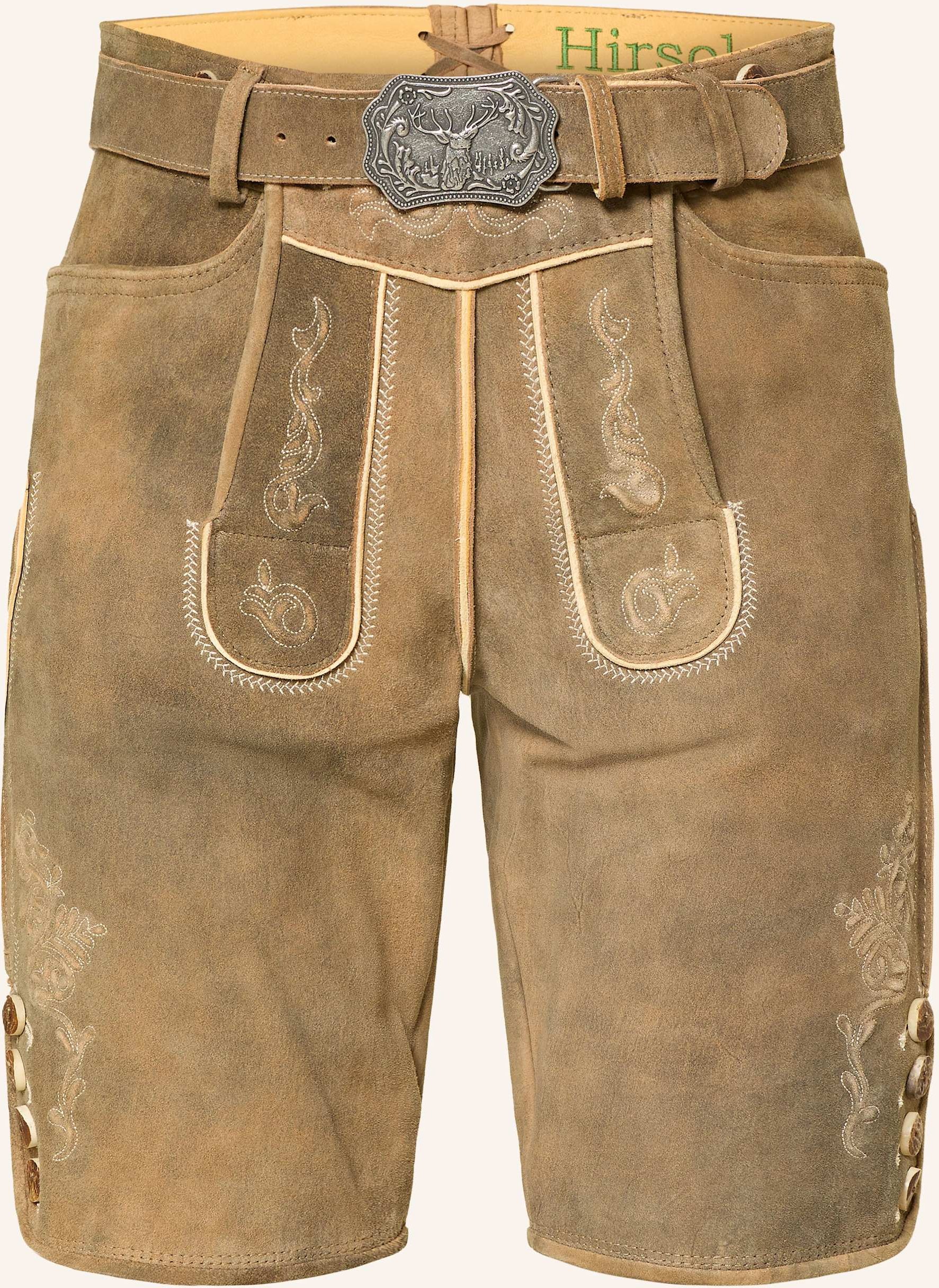 Hirscher Trachten-Lederhose Neuburg braun