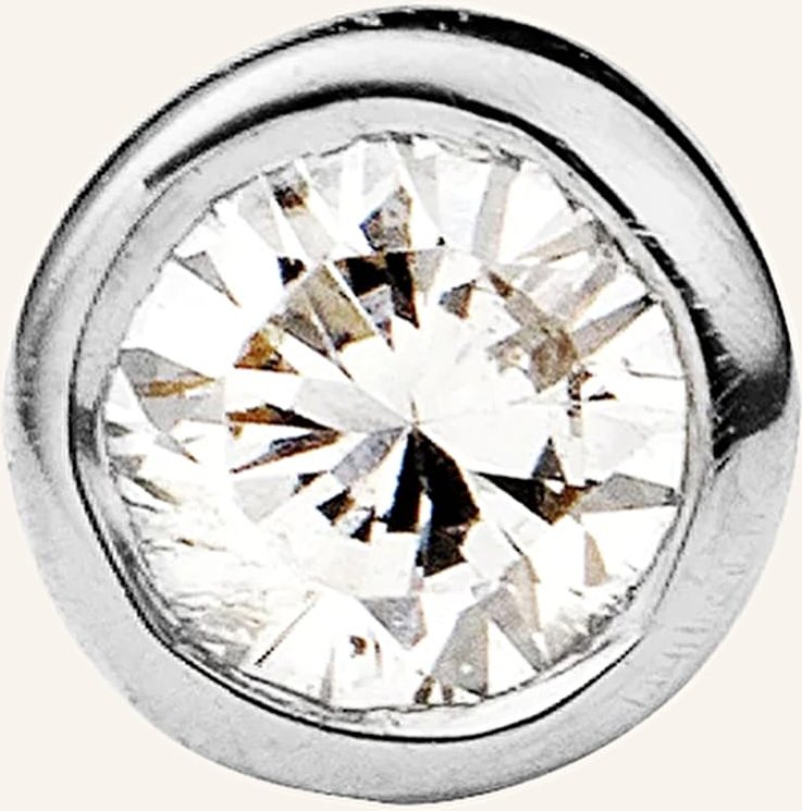 Ariane Ernst Ohrstecker The One Stud No.1 S Aus 18 Karat Gold Mit Diamant silber