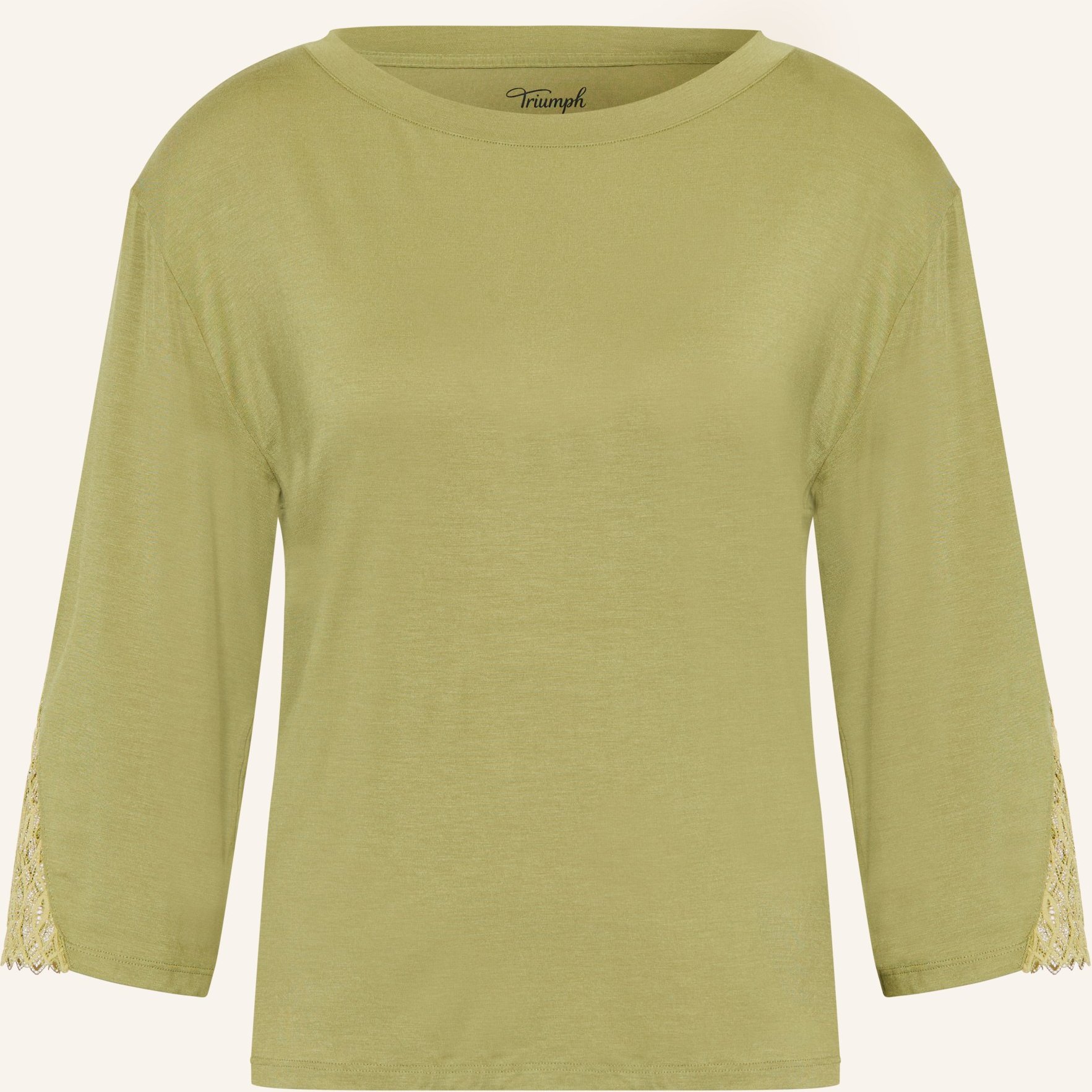 Triumph Schlafshirt Aura Spotlight Mit 3/4-Arm gruen