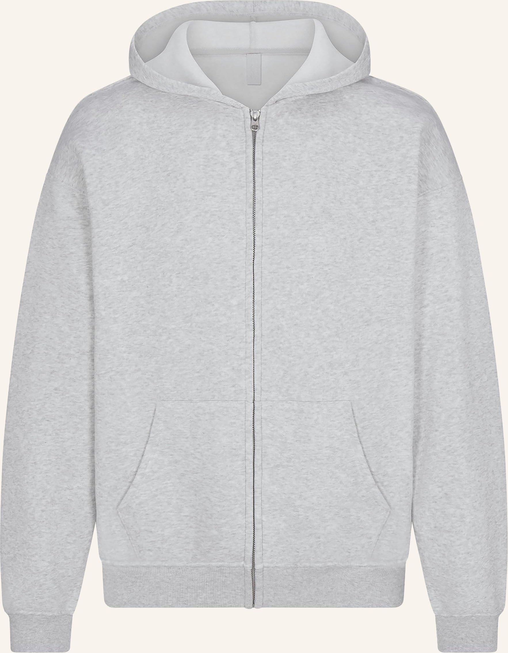 Skims Lounge-Sweatjacke Fleece Lounge grau
