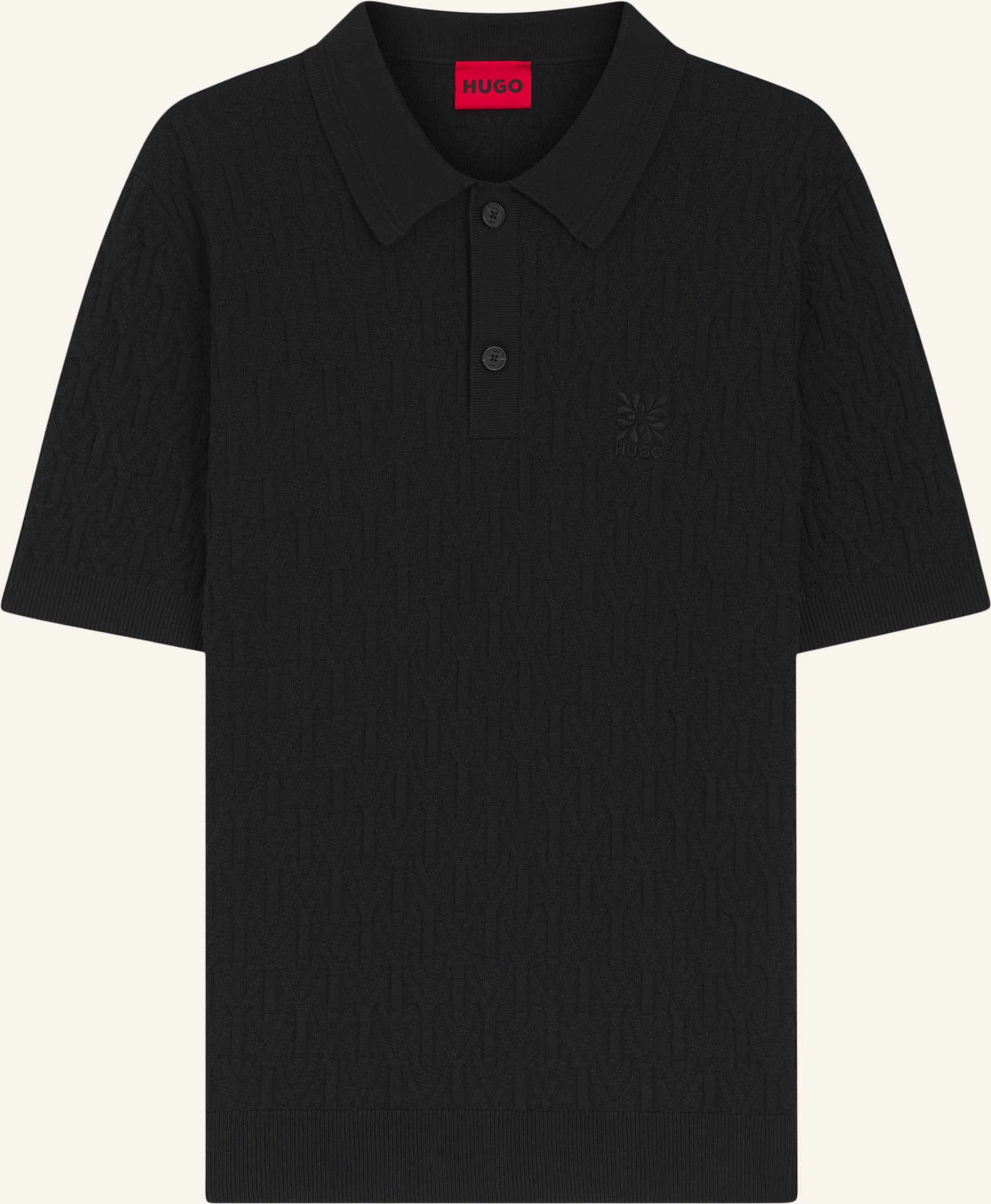 Hugo Pullover Shirds Relaxed Fit schwarz