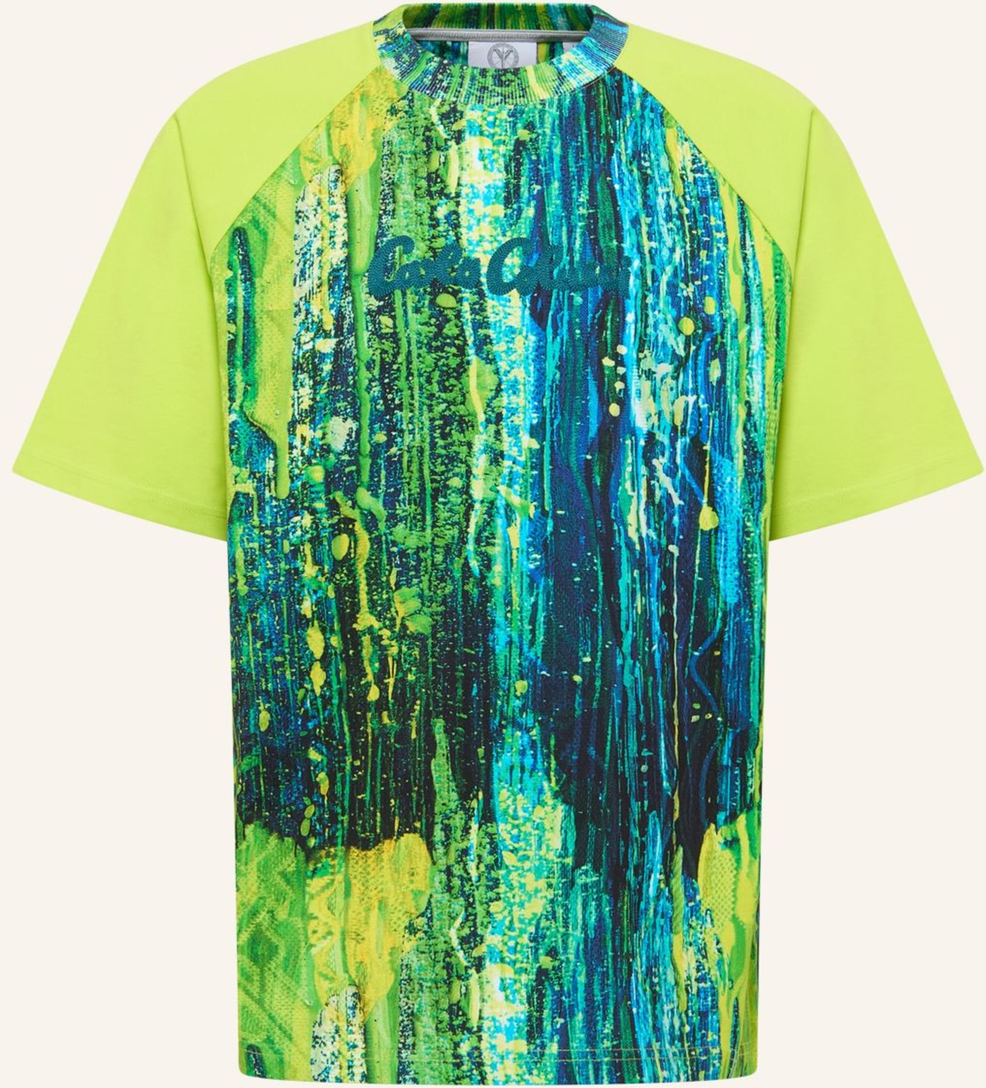 Carlo Colucci T-Shirt - Ai Drip Knit Fantini gruen