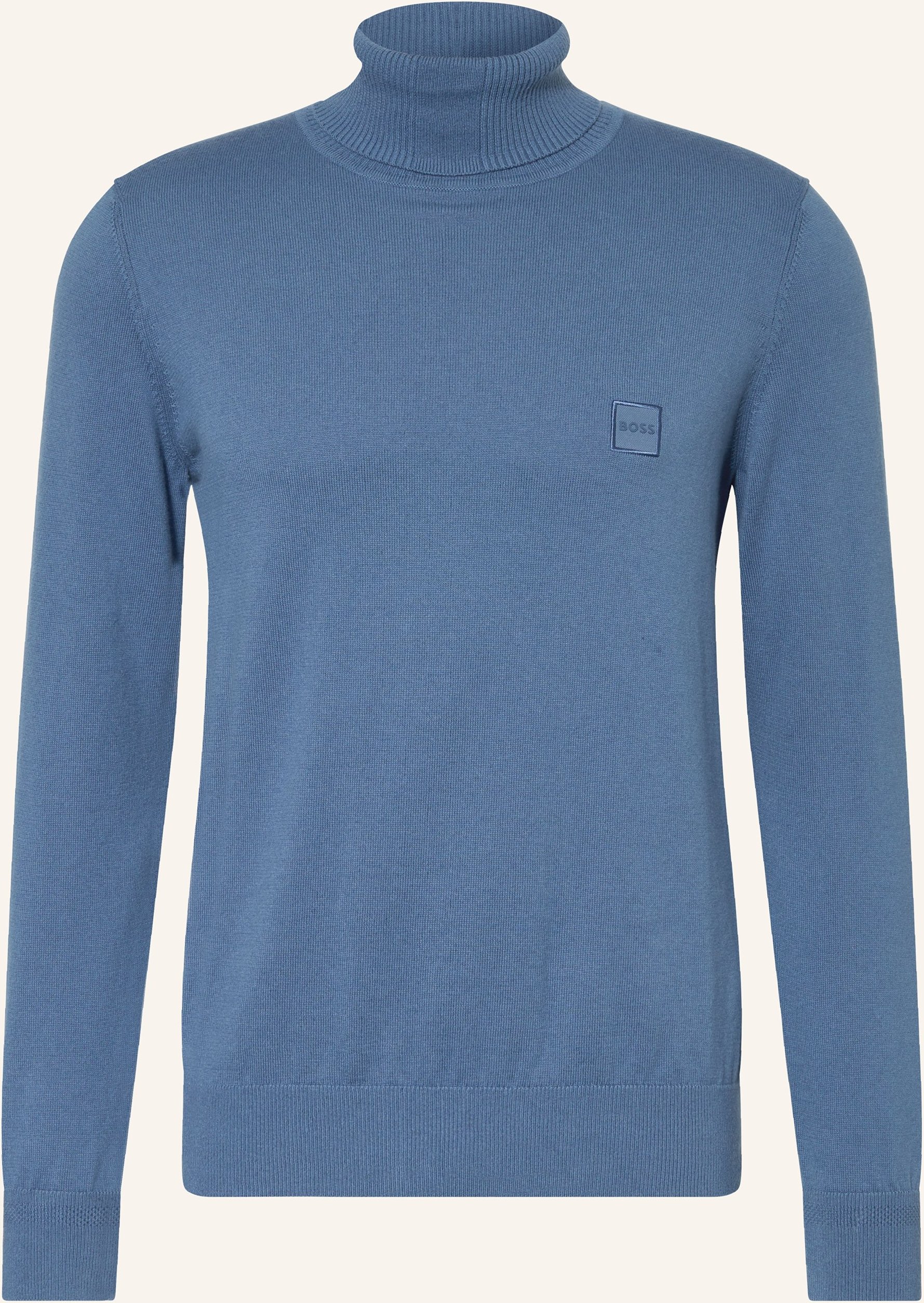 Boss Rollkragenpullover Akiro blau