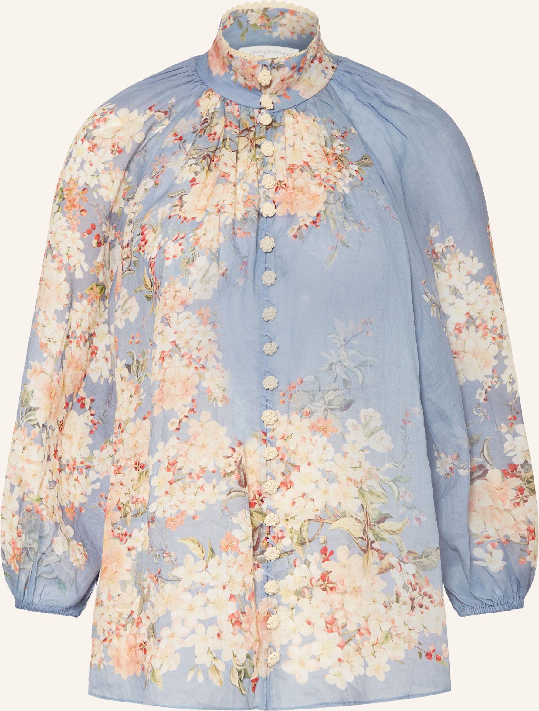 Thumbnail - Zimmermann Bluse Cascadian blau