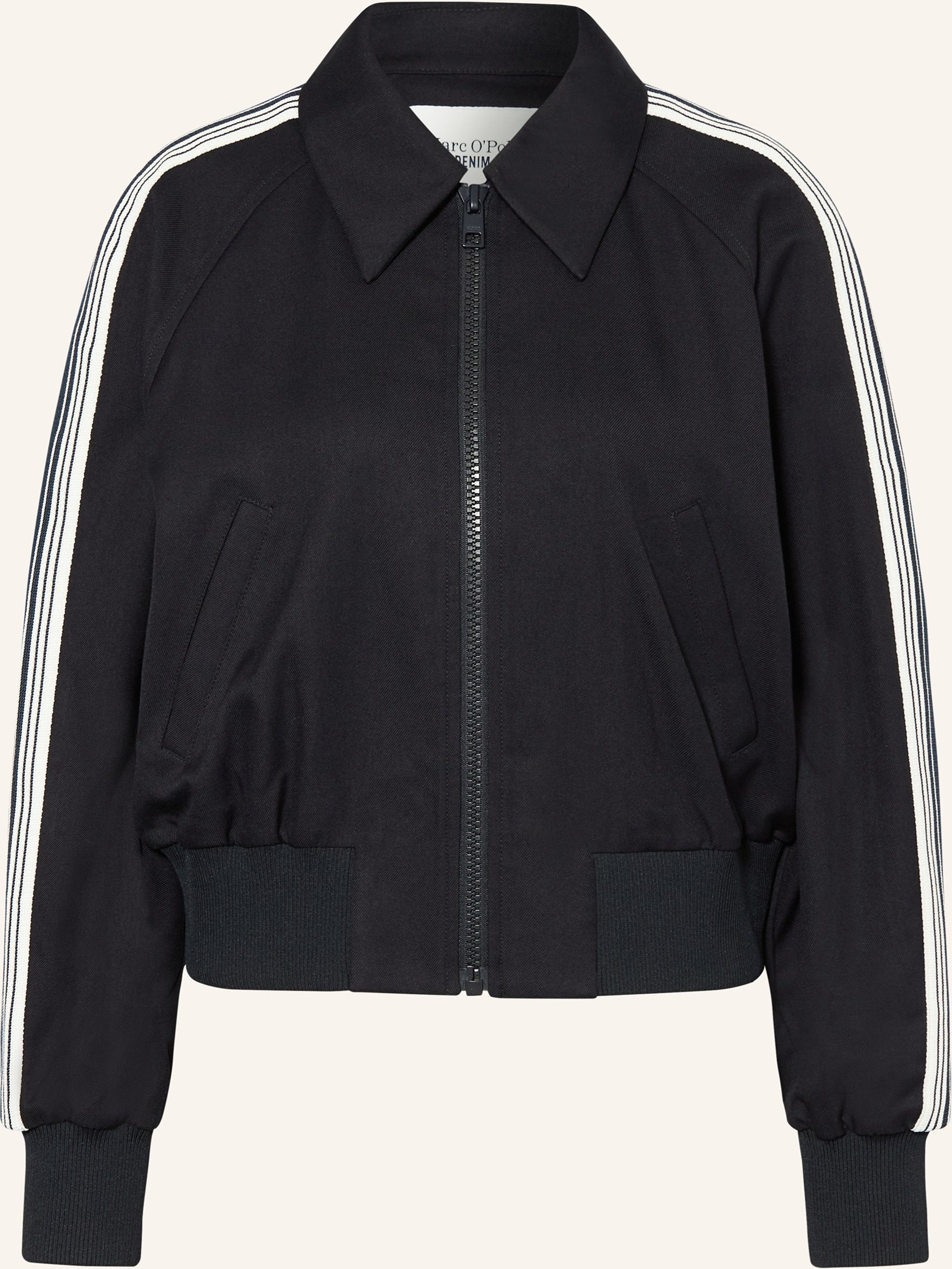 Marc O'polo Denim Blouson Mit Galonstreifen blau