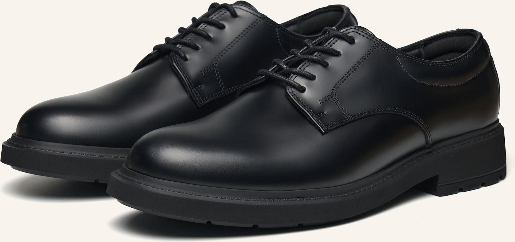 Filling Pieces Schnürer Clean Derby schwarz