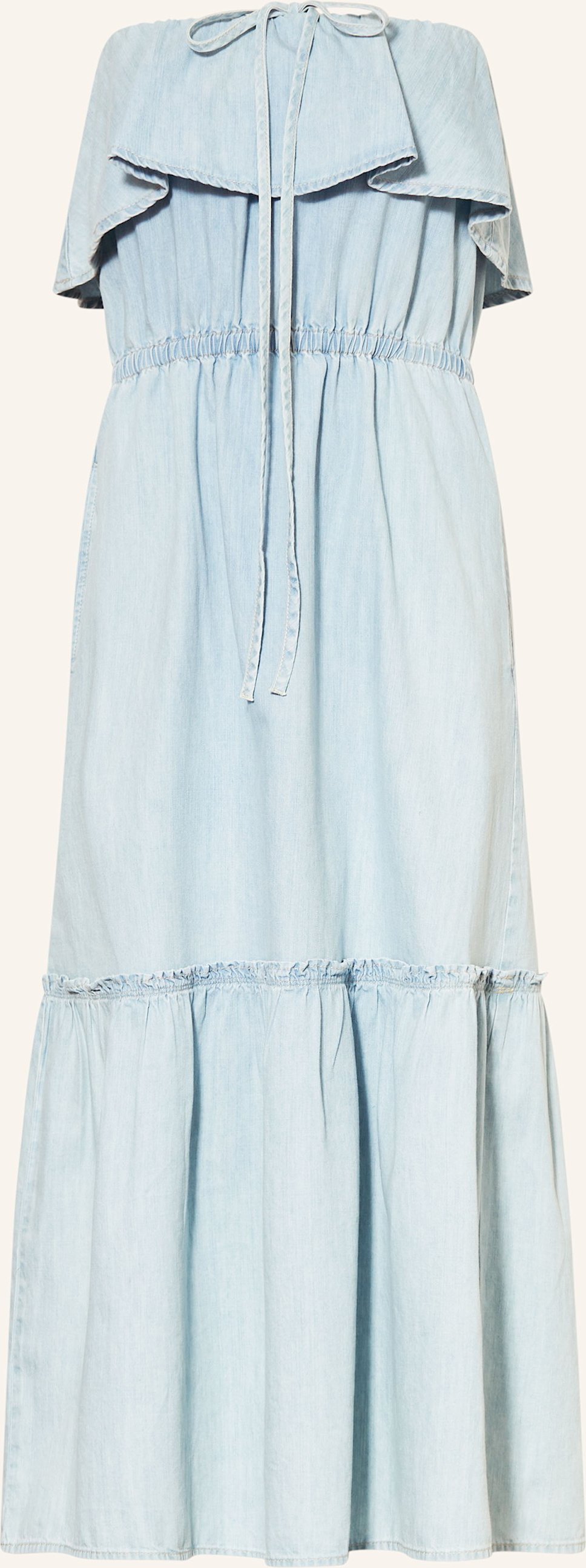 Drykorn Off-Shoulder-Lumira In Jeansoptik blau