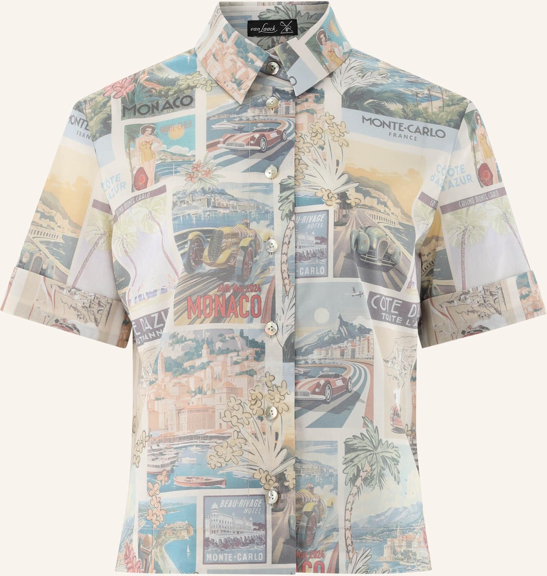 Van Laack Bluse Modern Fit weiss