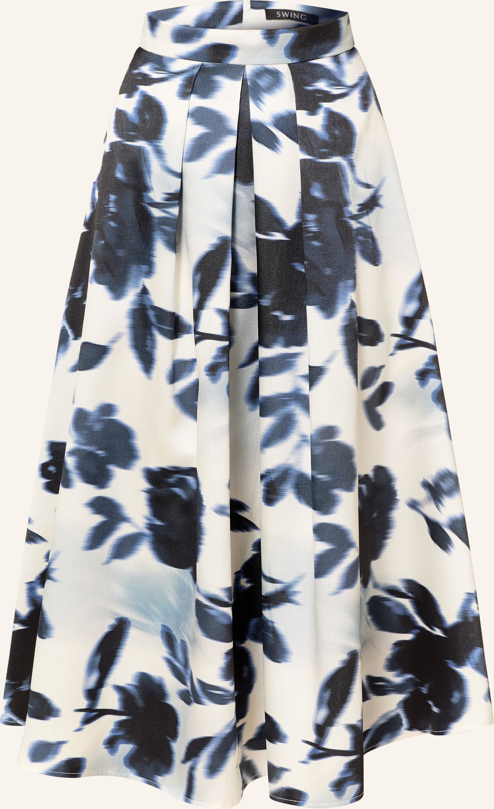 Swing Faltenrock weiss