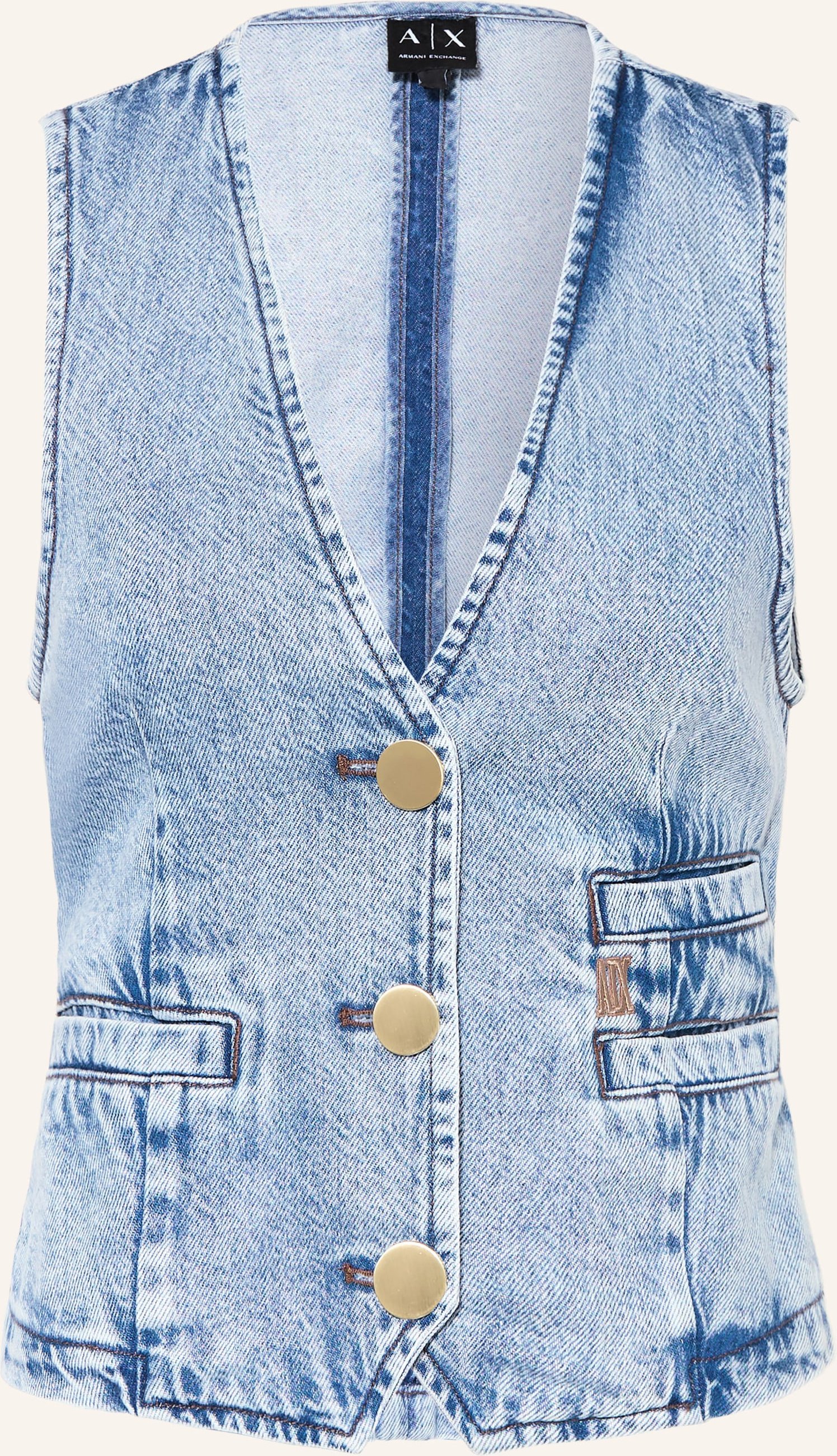 Armani Exchange Jeansweste blau